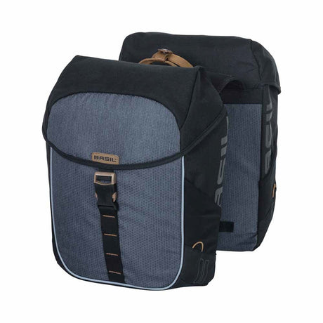 Basil Miles Sacoche double pour porte-bagages 34l bleu/noir
