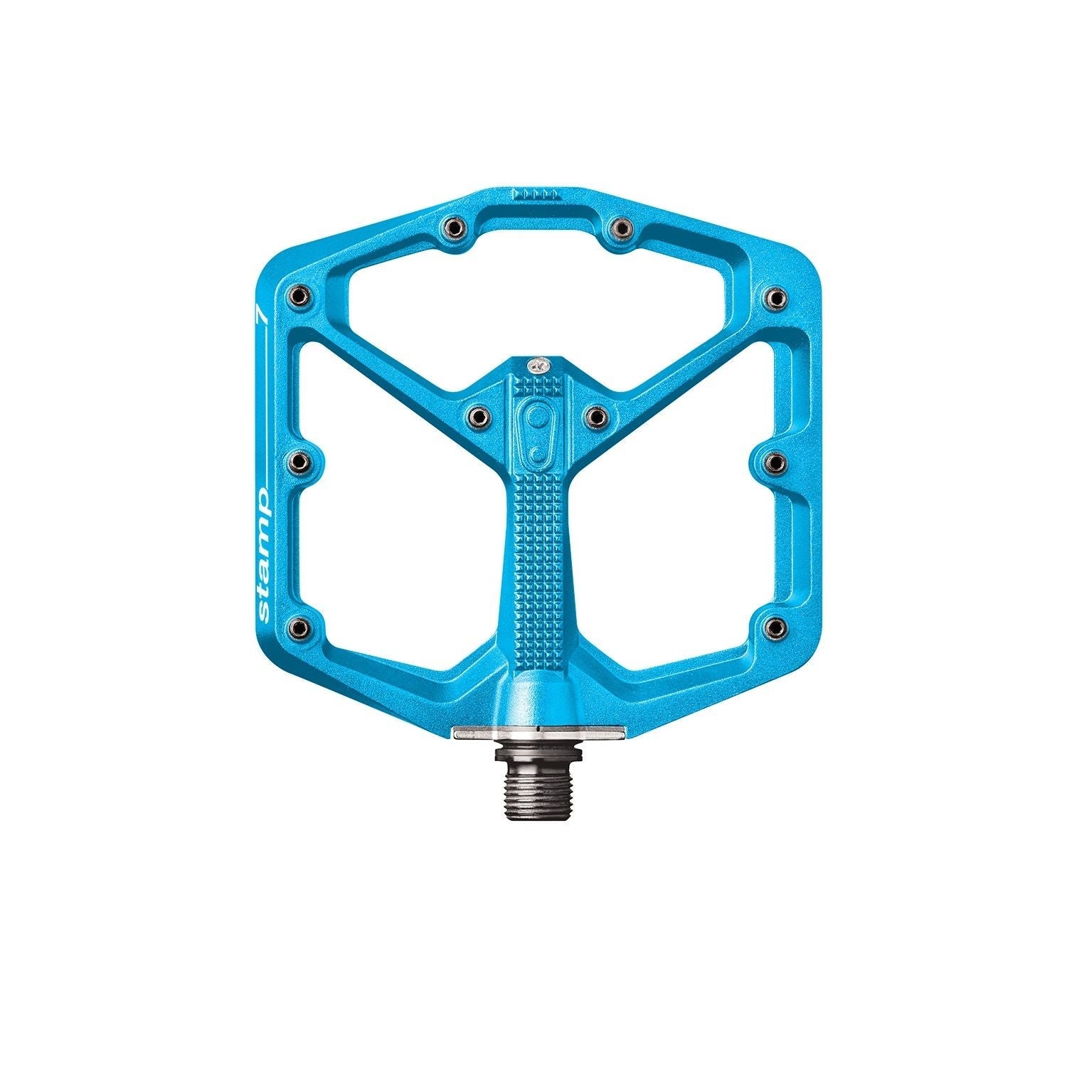 Crankbrothers Stamp 7 Pédales Large bleu électrique