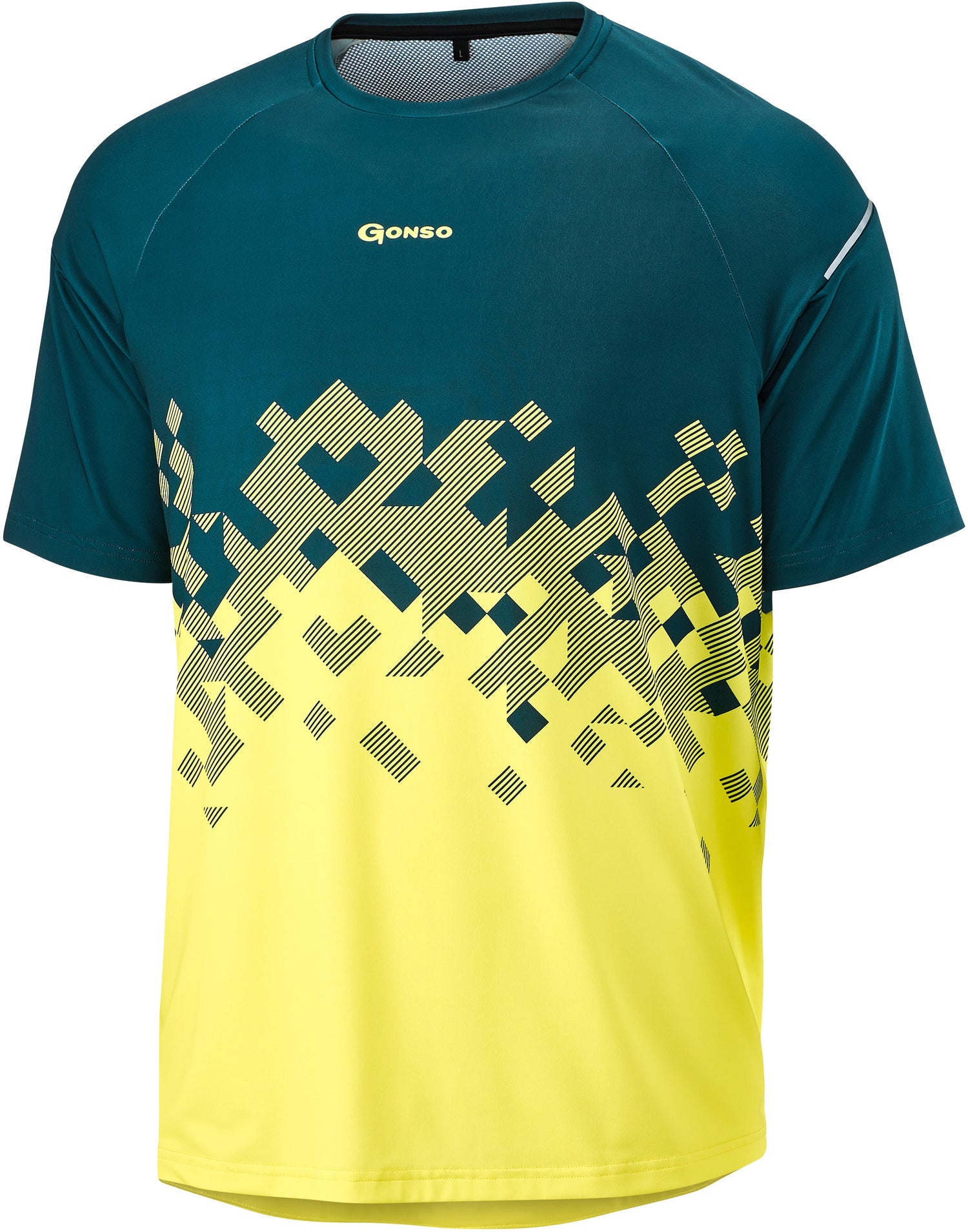 Gonso Mesores Maillot de vélo à manches courtes homme petrol/jaune