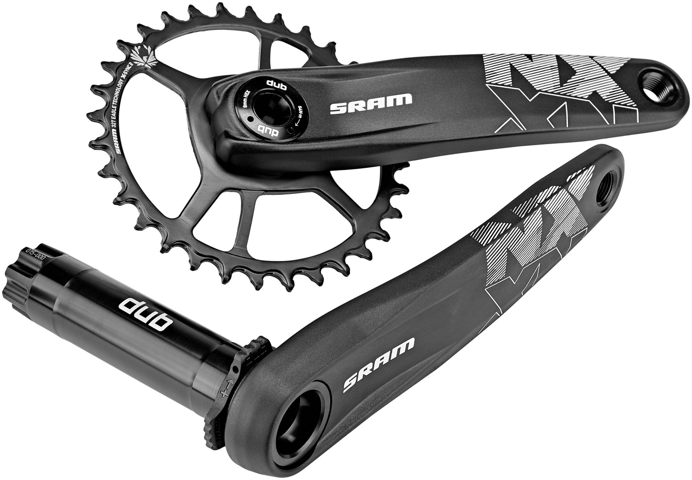 SRAM NX Eagle Boost 148 DUB manivelle DM X-SYNC 32 dents 12 vitesses noir