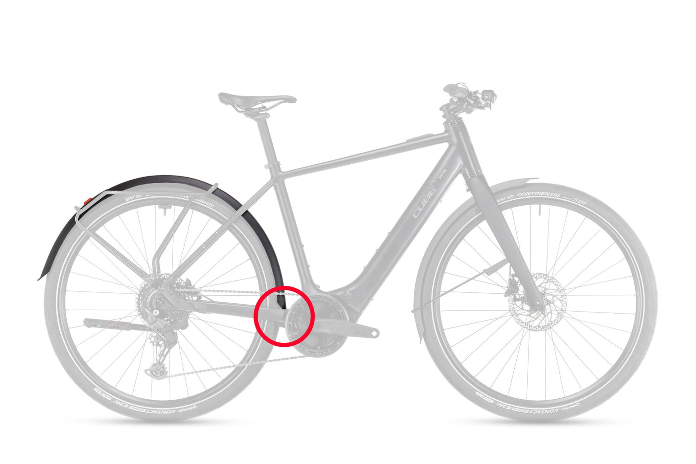 ACID garde-boue set Editor Hybrid 60 28" BB Mount 2.0 noir