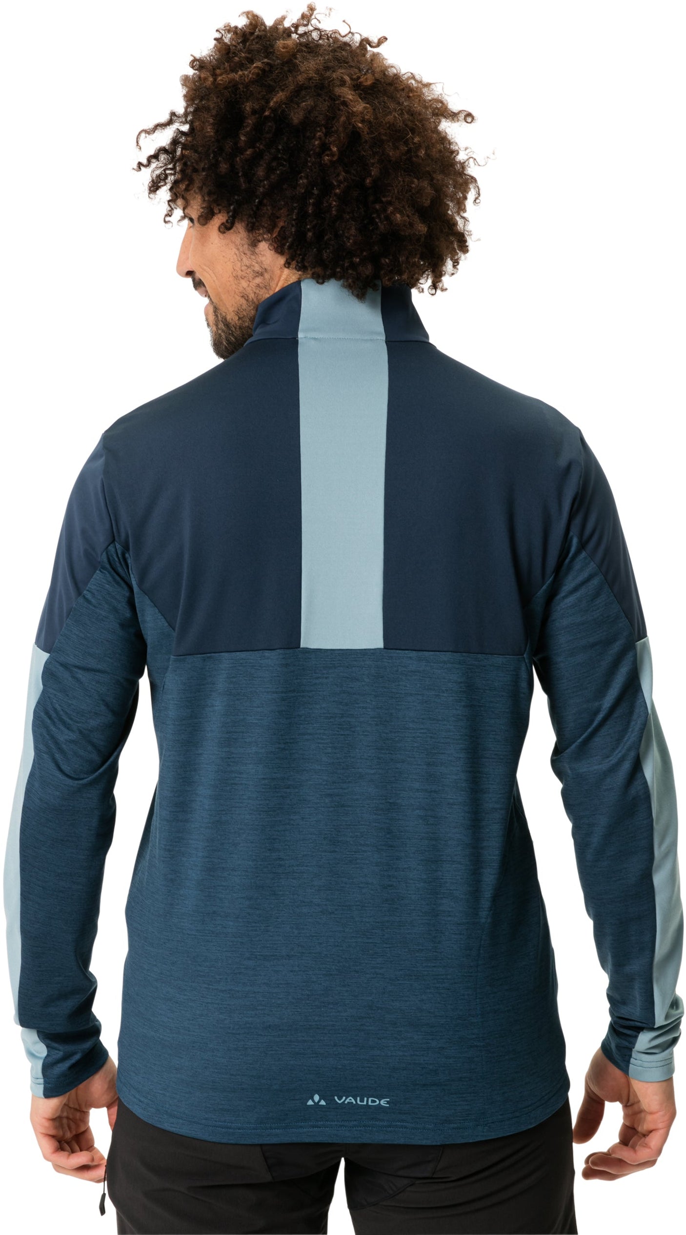 VAUDE All Year Moab T-shirt à fermeture éclair intégrale pour homme bleu