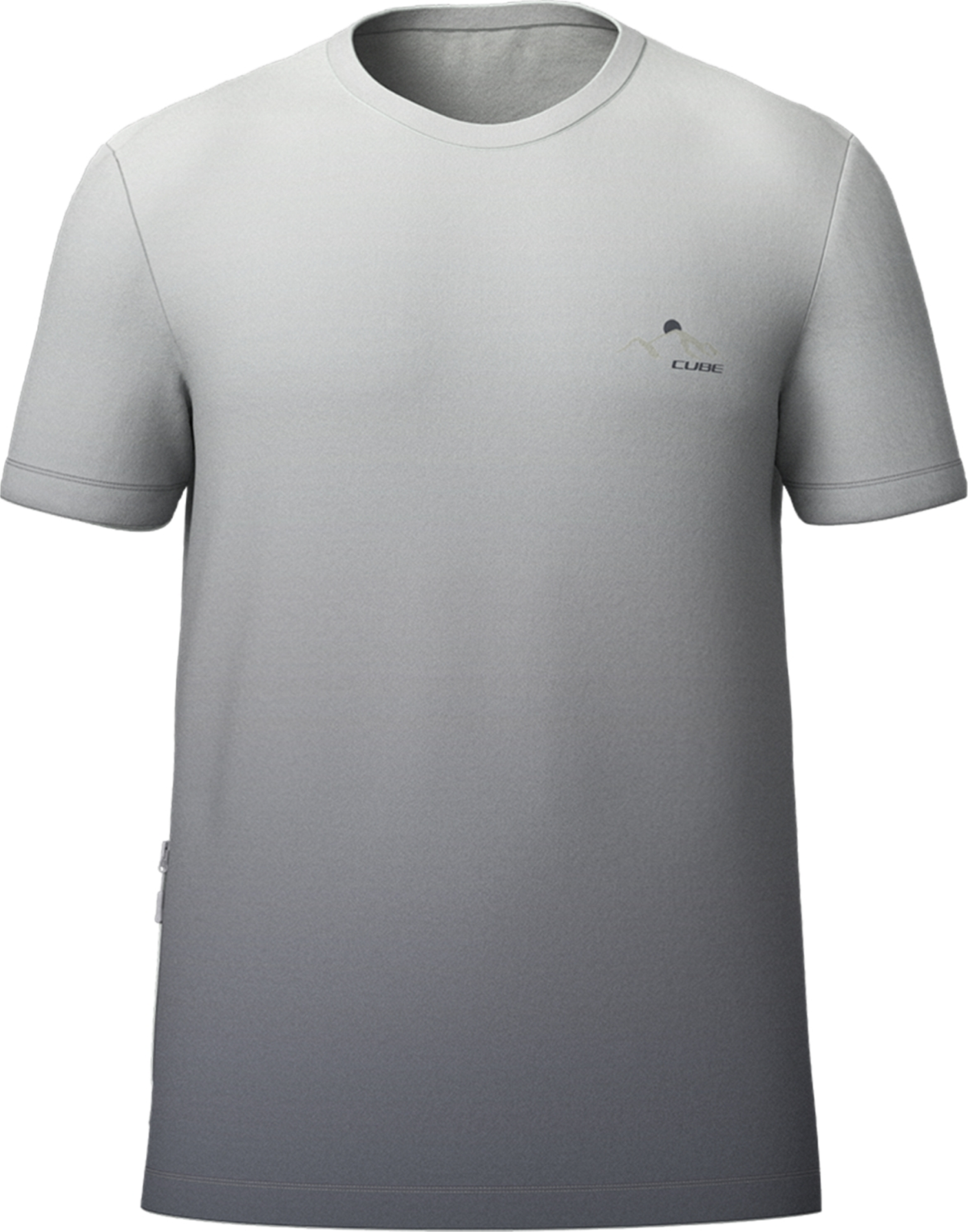 Cube maillot VTT col rond Soft Touch manches courtes gris