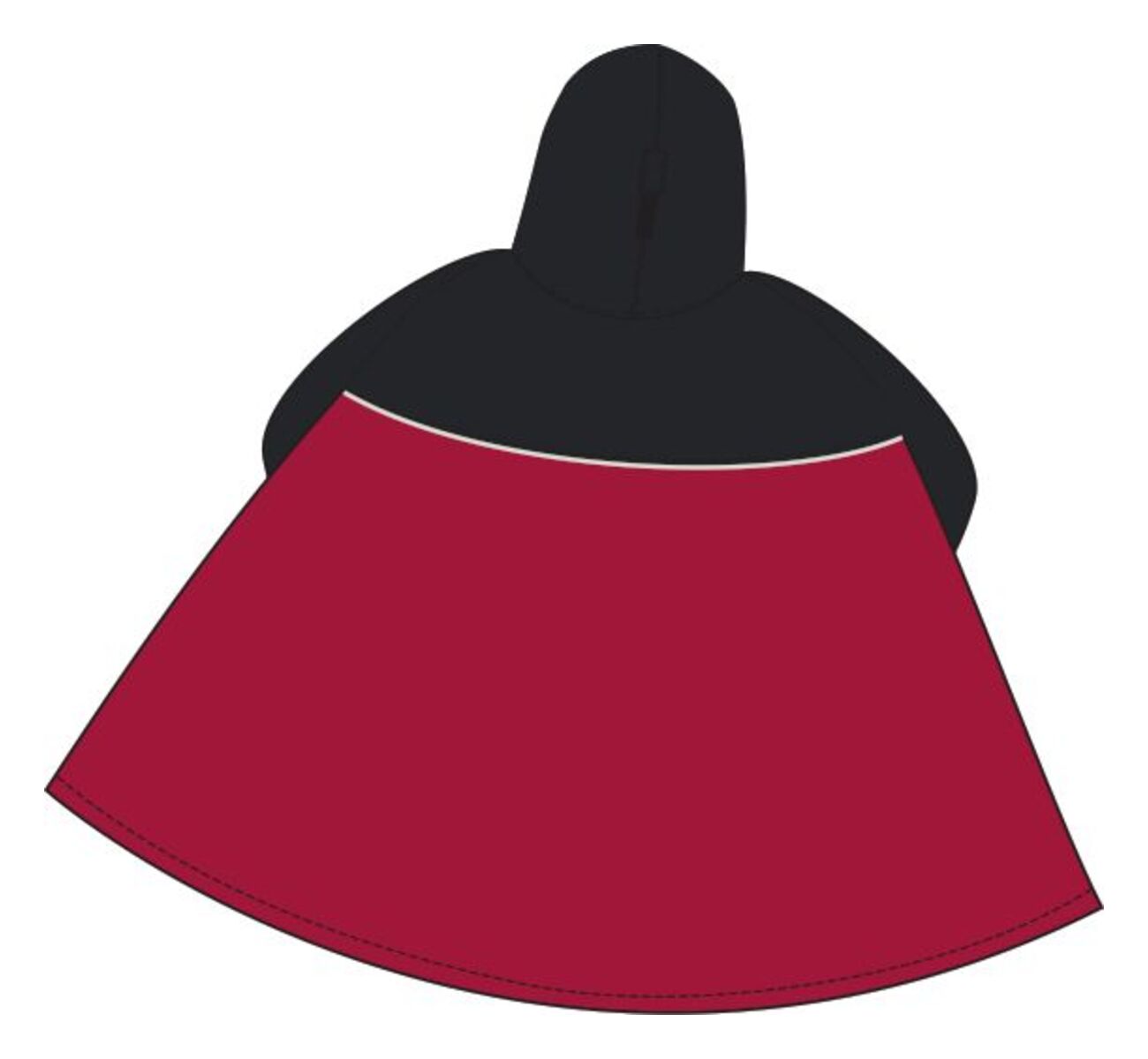VAUDE Valero Poncho rouge/noir