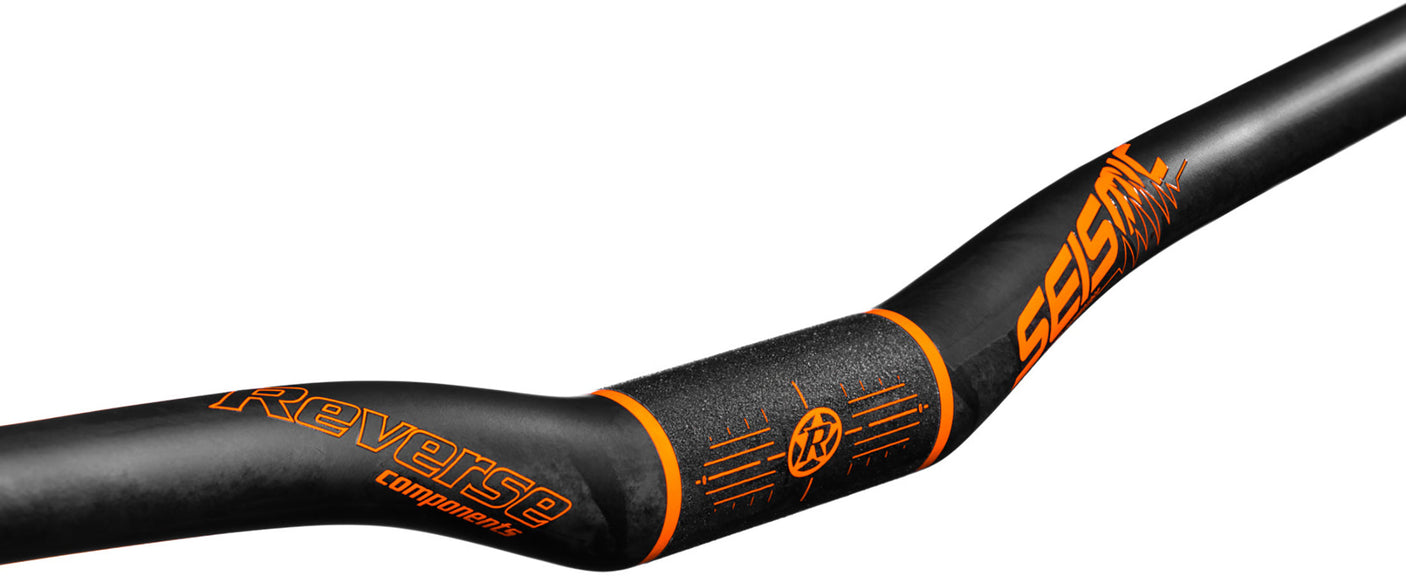 Reverse Seismic 810 Carbon Guidon Ø31,8mm 25mm noir/orange