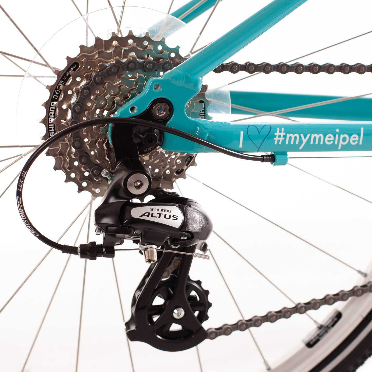 Meipel LITE Urban Kid Bike 24" Bleu aqua/Blanc (2025)