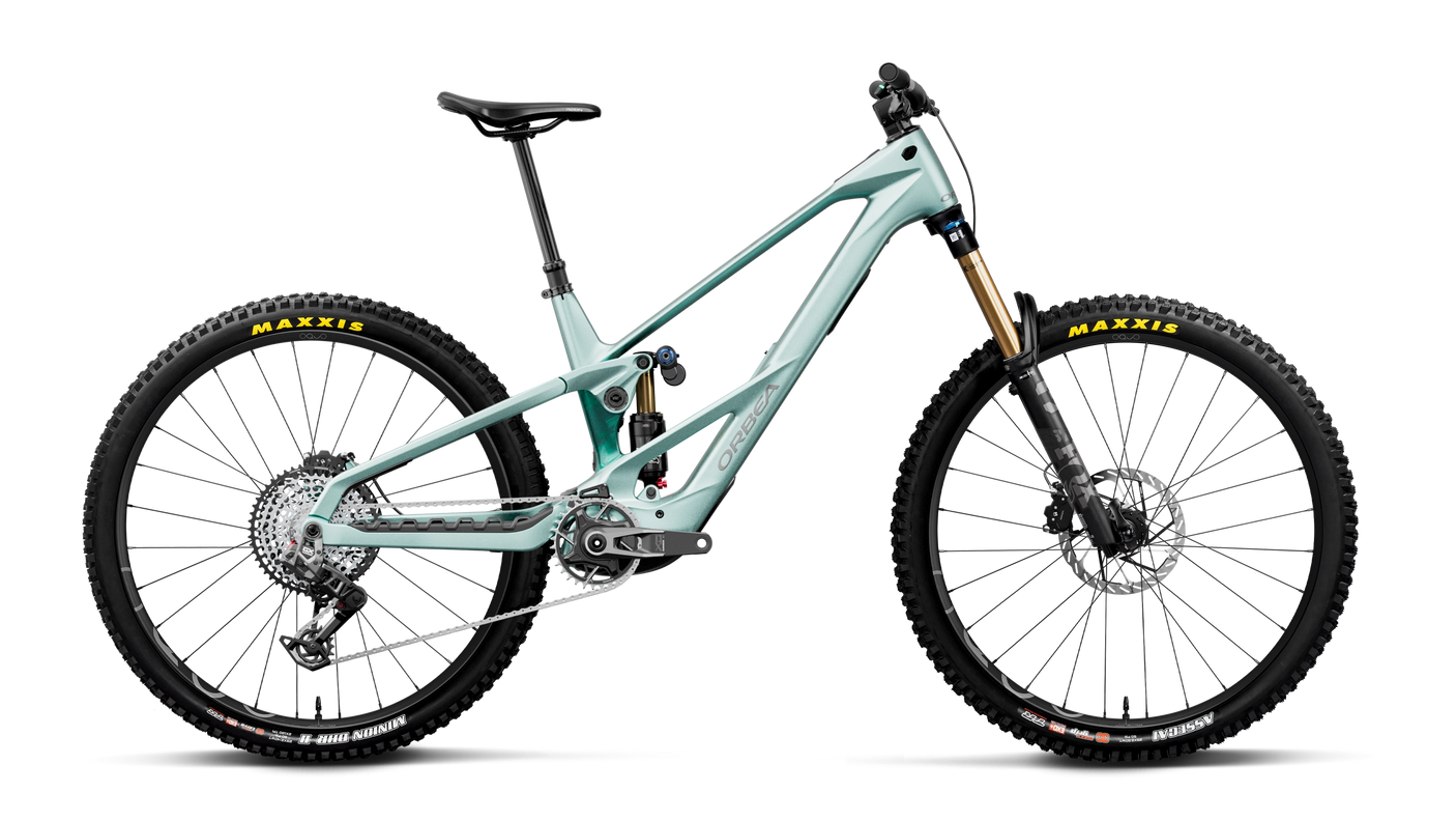 Orbea WILD LT M-TEAM RS Smooth Silver (Mat) - Escape Green C. View (Brillant)
