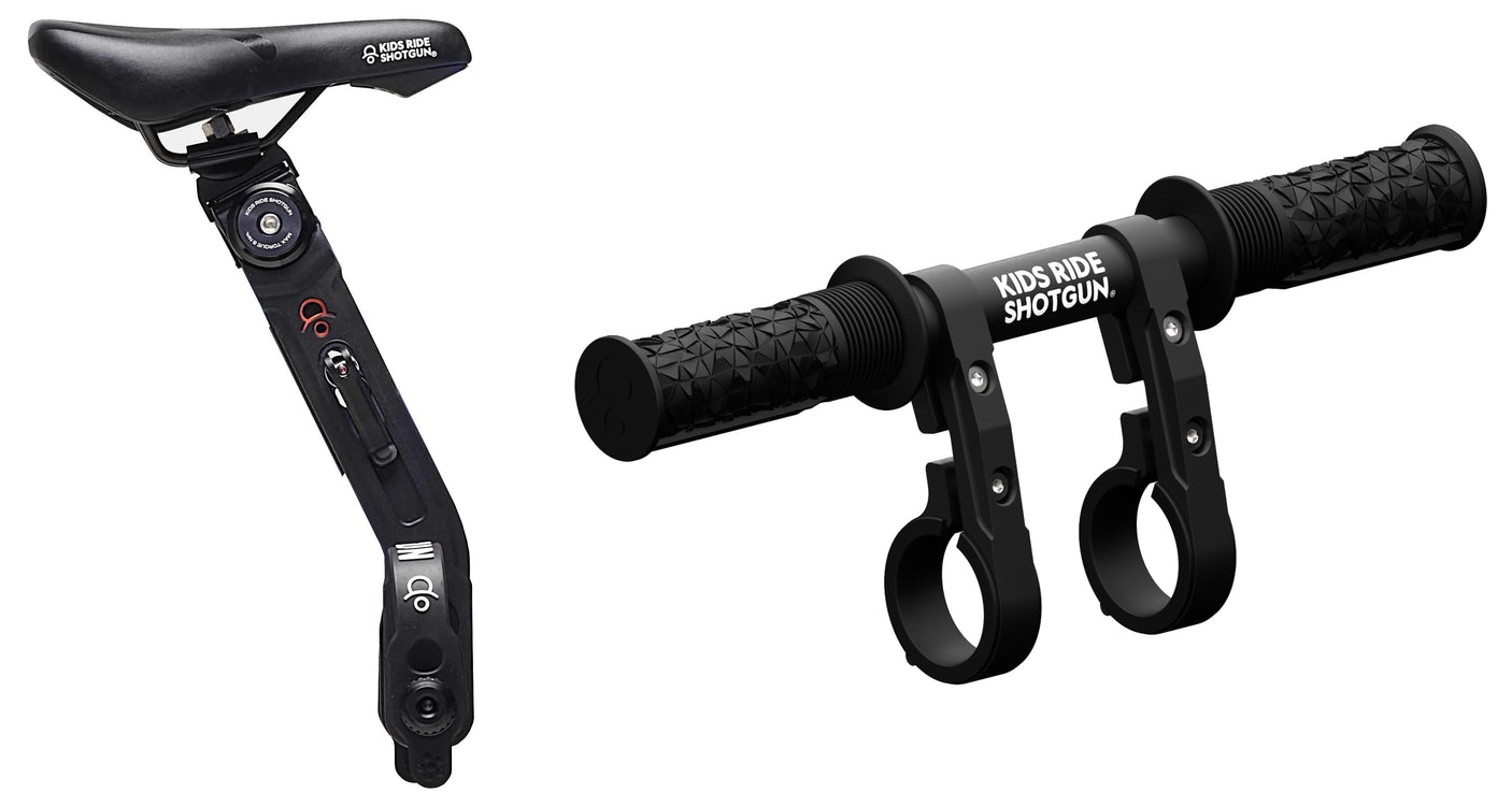 Kids Ride Shotgun 2.0 MTB avant siège enfant/ensemble guidon noir