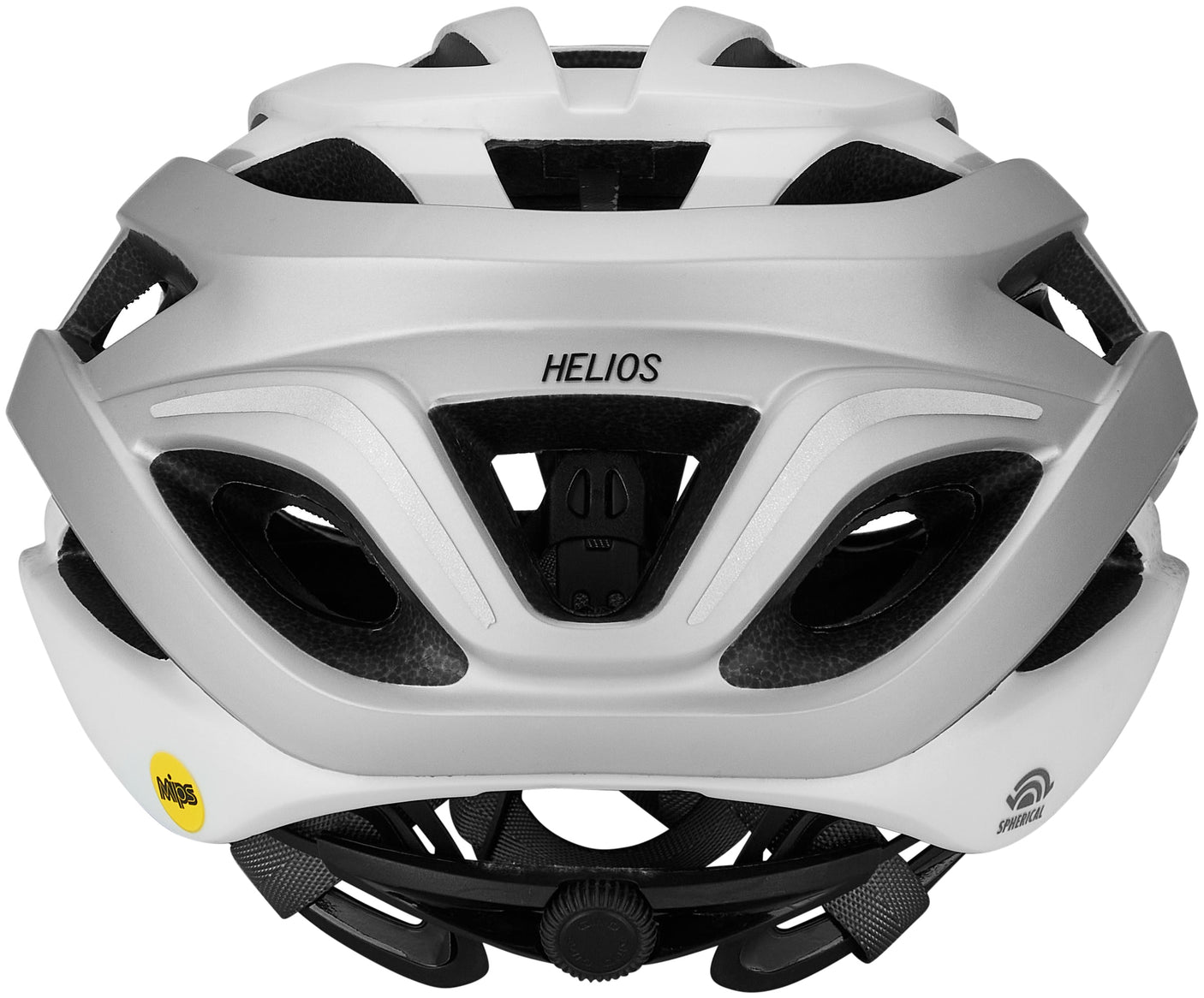 Casque Giro Helios Spherical mat blanc/silver fade