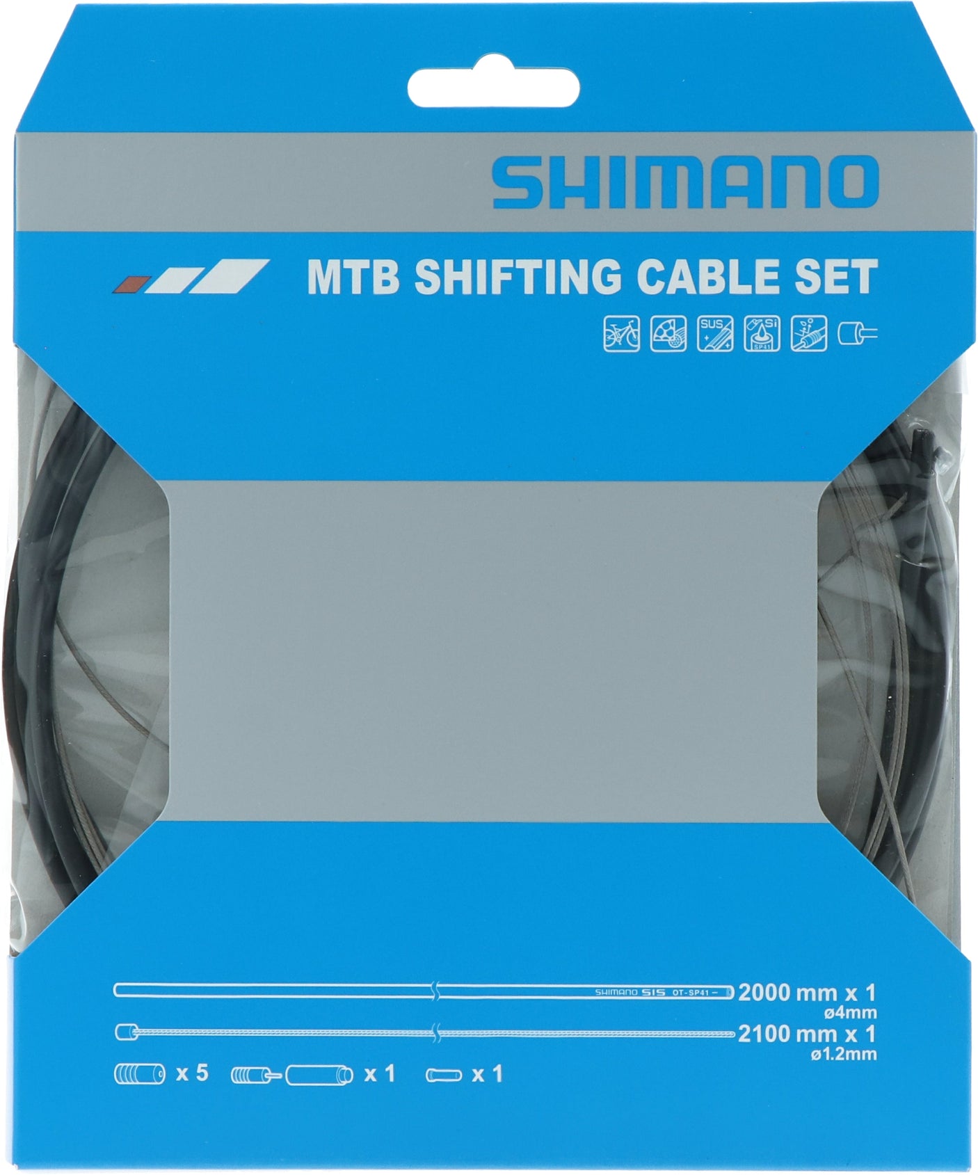 Shimano OT-SP41 jeu de câbles de dérailleur 2000mm noir