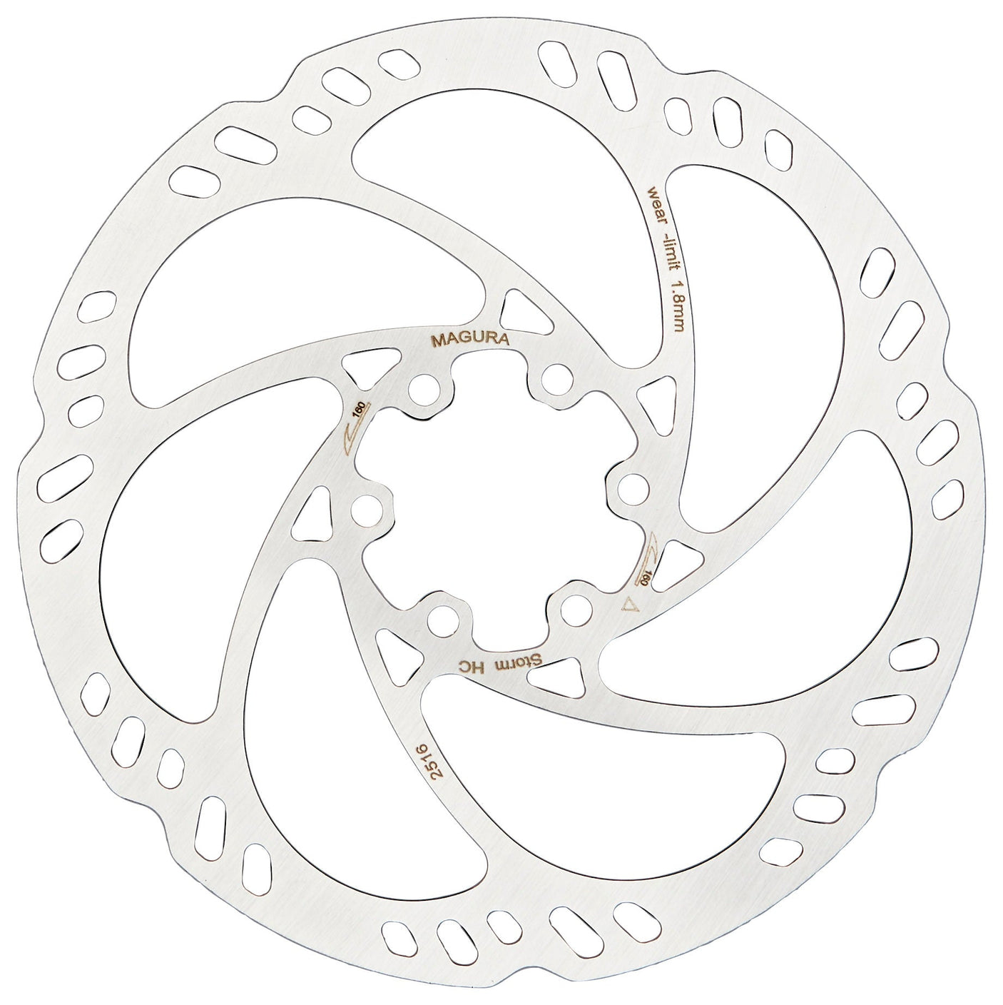 Magura Storm HC disque de frein 6 trous argenté