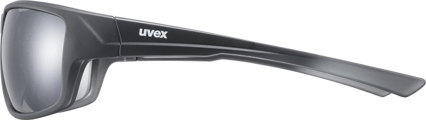 uvex Sportstyle 230 Lunettes de vélo Noir Mat / Lightmirror Silver