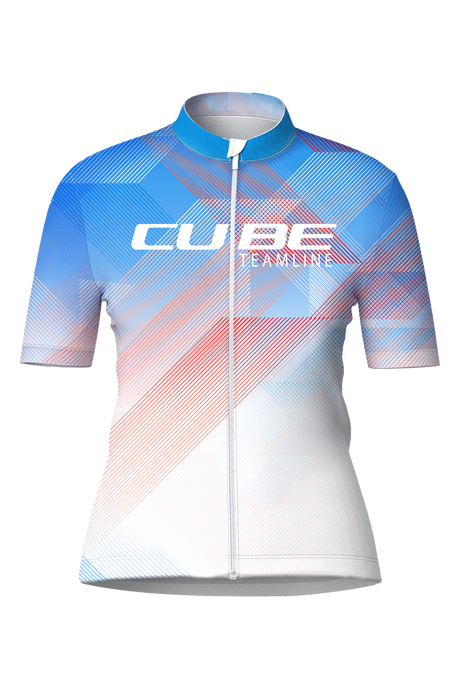 Cube WS Maillot CMPT TEAMLINE manches courtes blanc