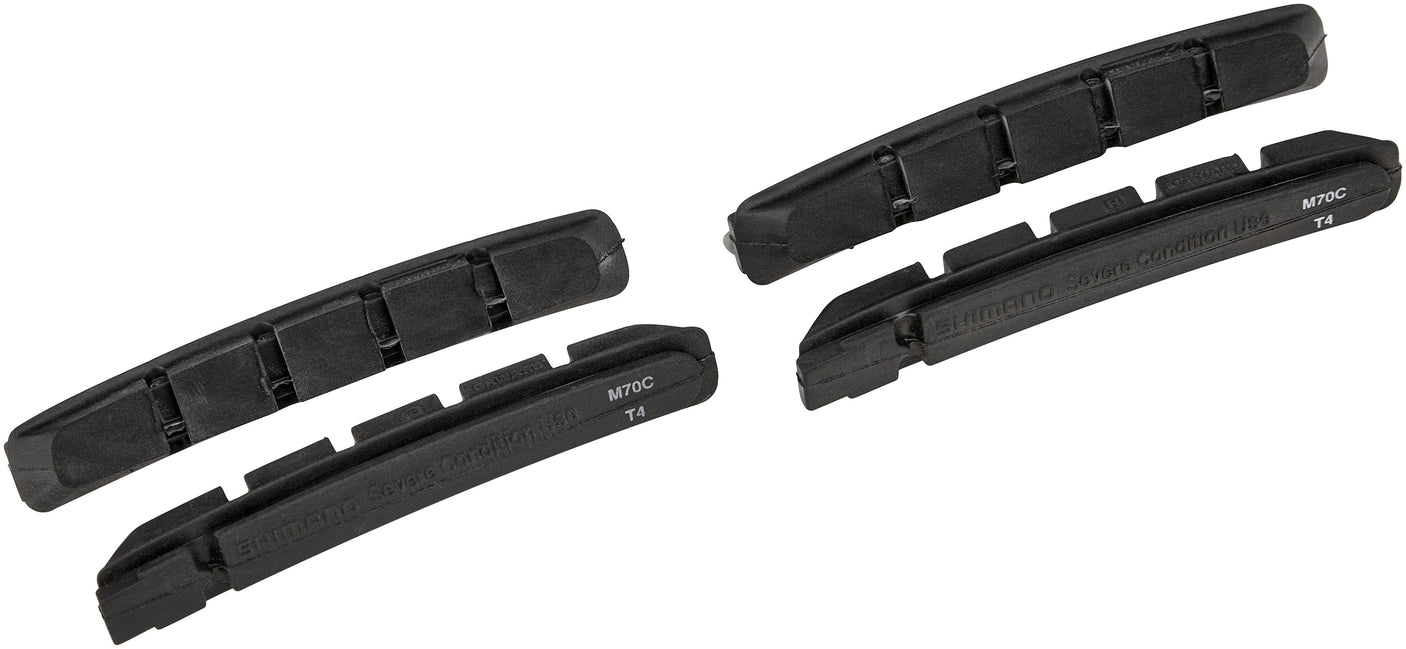 Plaquettes de frein Shimano M70CT4 4 pièces noir