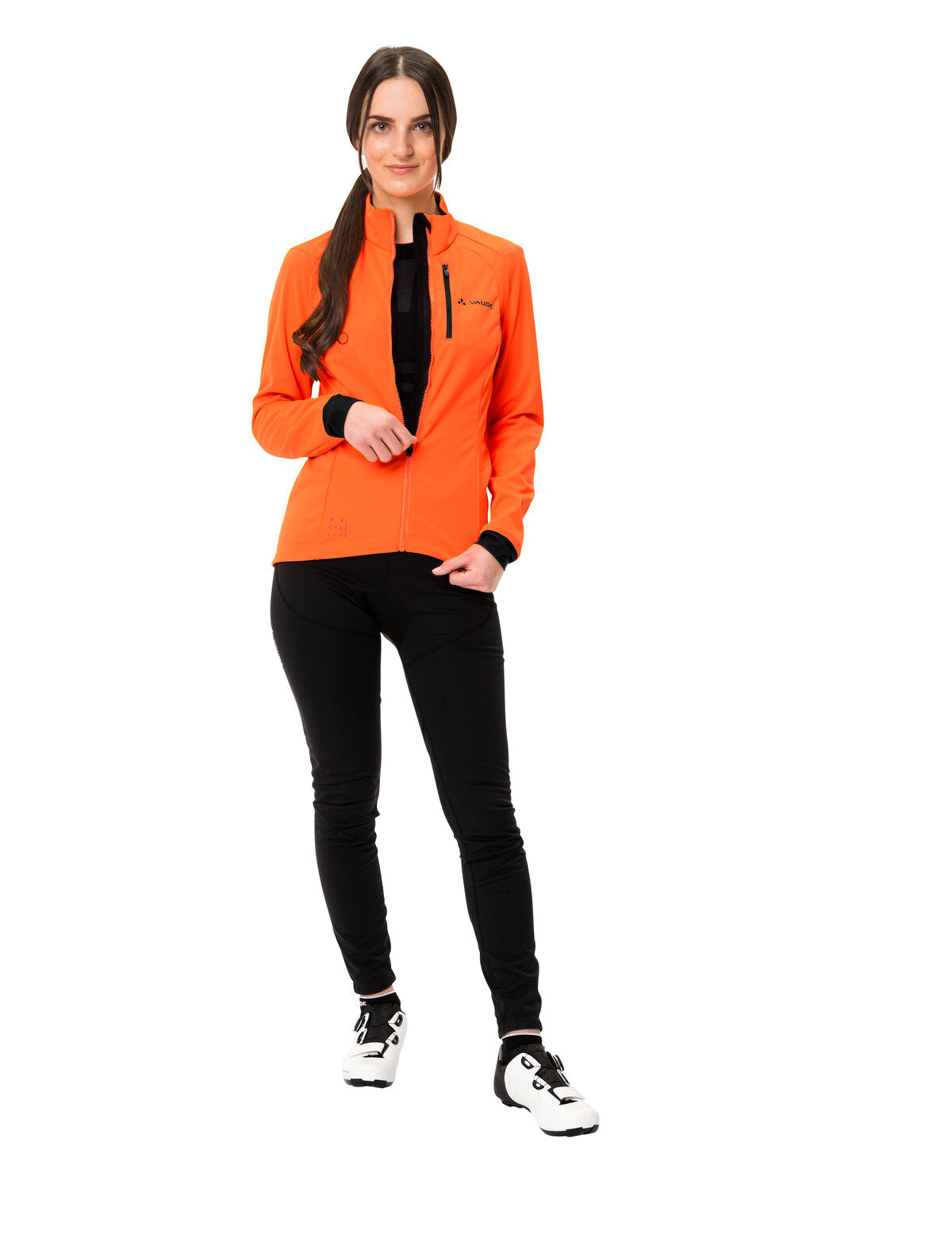 VAUDE Posta Softshell Veste Femme orange néon
