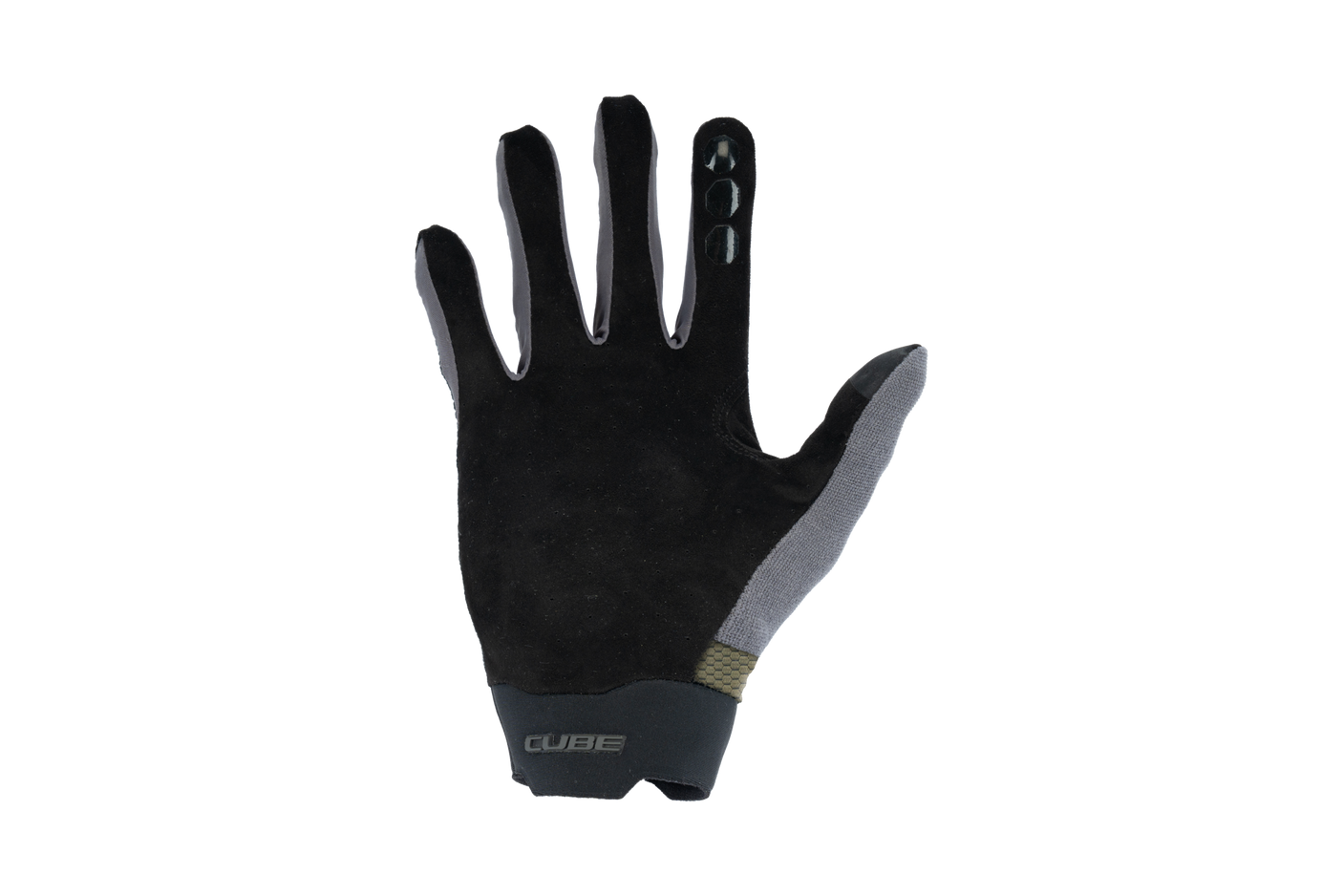 Cube Gants Gravity à doigts longs TM olive´n´grey