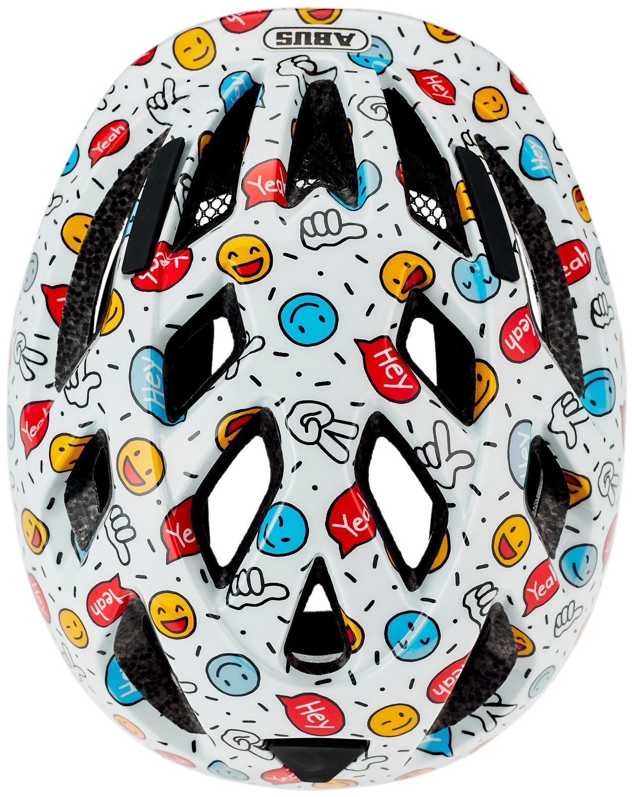 ABUS Smooty 2.0 Casque Enfants blanc smiley