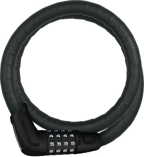 ABUS Tresor 6615C/85/15 noir Steel-O-Flex câble antivol
