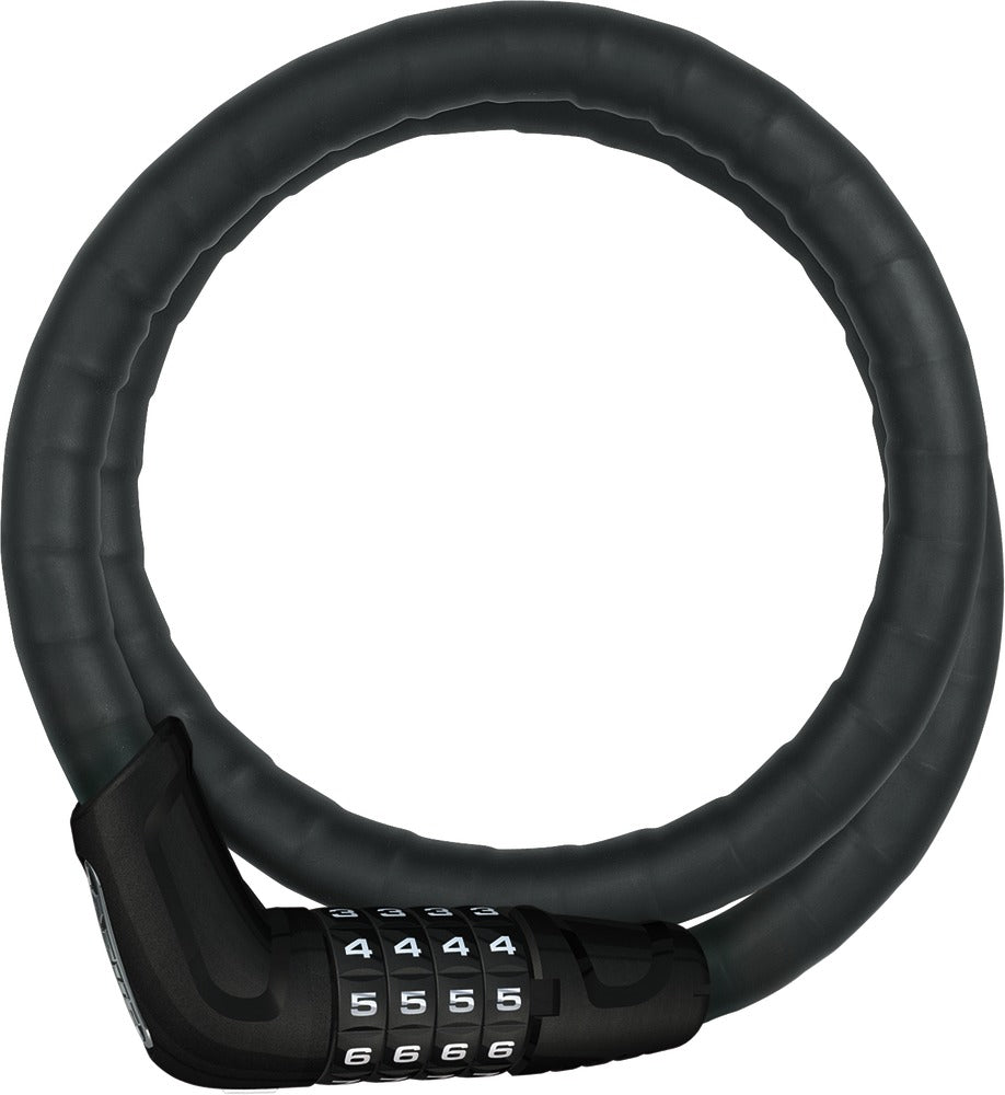 ABUS Tresor 6615C/85/15 noir Steel-O-Flex câble antivol