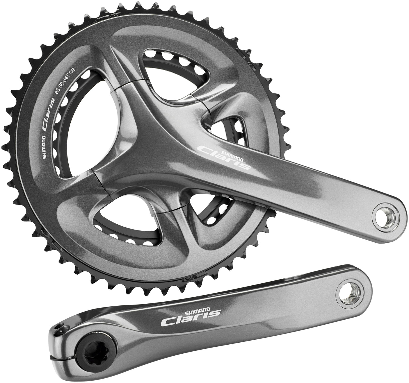 Shimano Claris FC-R2000 pédalier 2x8 vitesses 50-34 dents gris