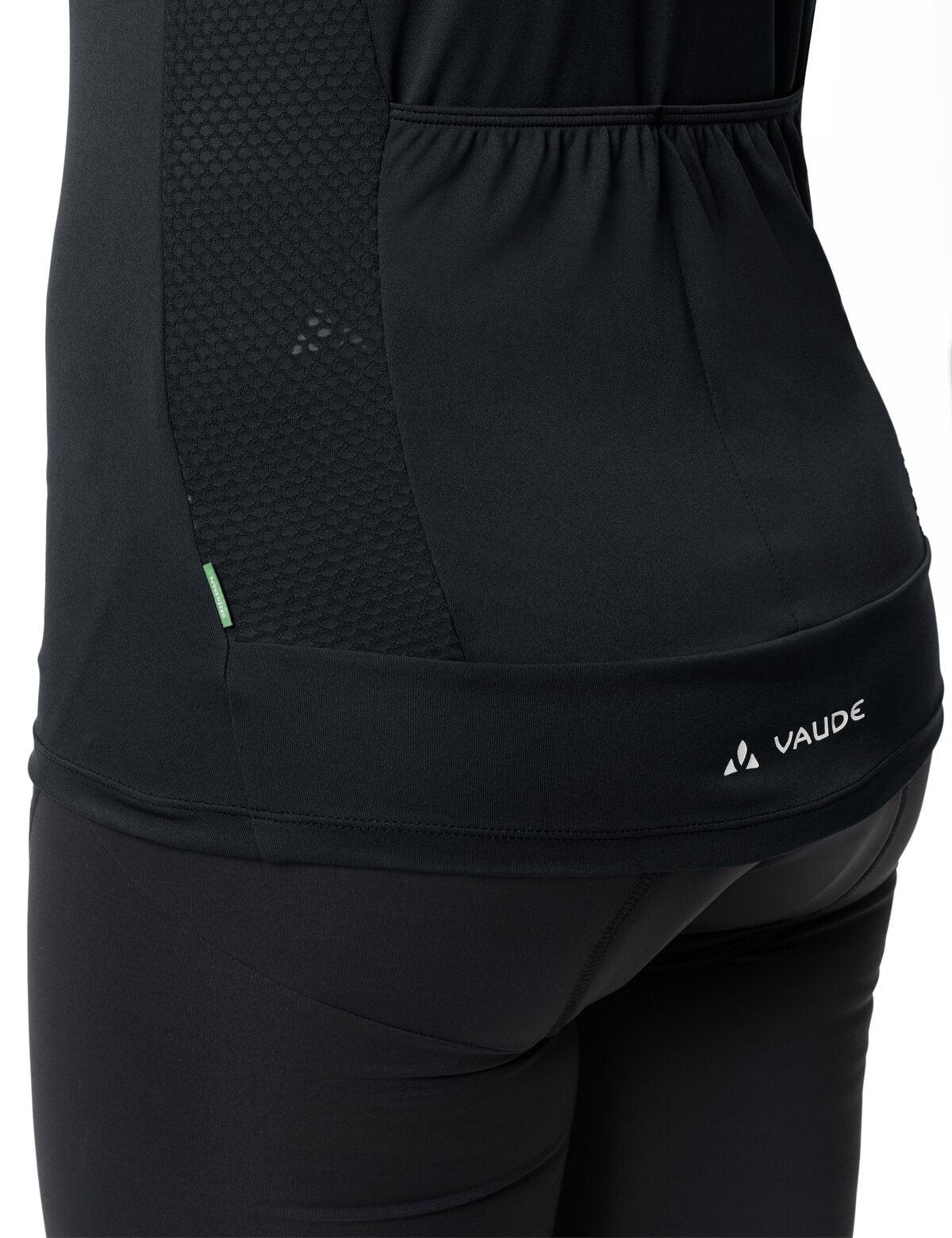 VAUDE Matera Maillot manches courtes zippé intégral femme noir/violet