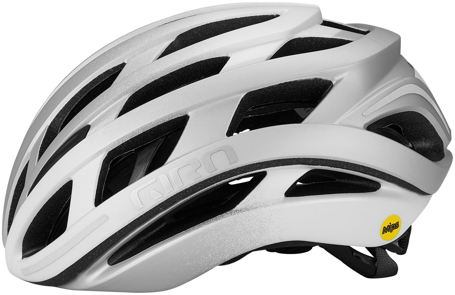 Casque Giro Helios Spherical mat blanc/silver fade