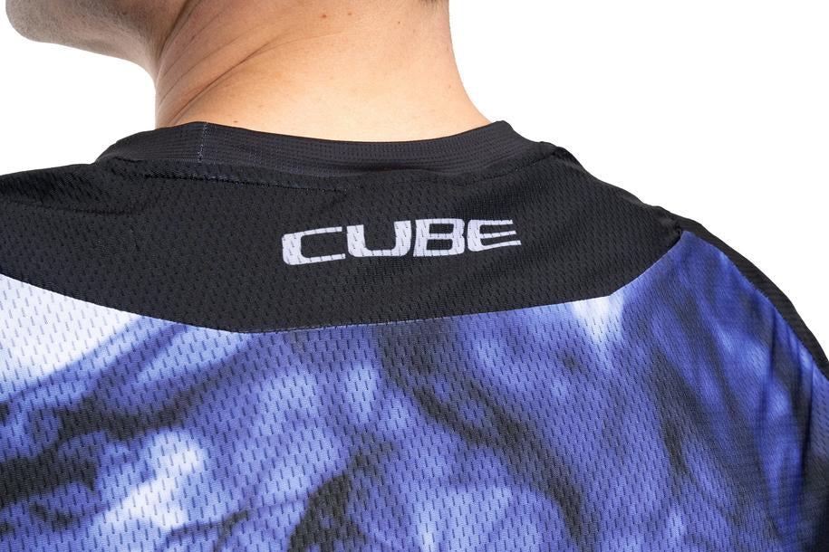 Cube maillot VTT ARTLINE manches courtes blue´n´black