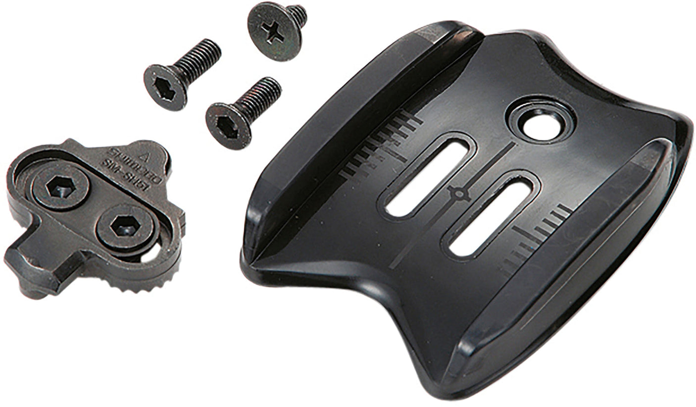 Adaptateur de plaques Shimano SPD sans cales avec vis longues pour cales