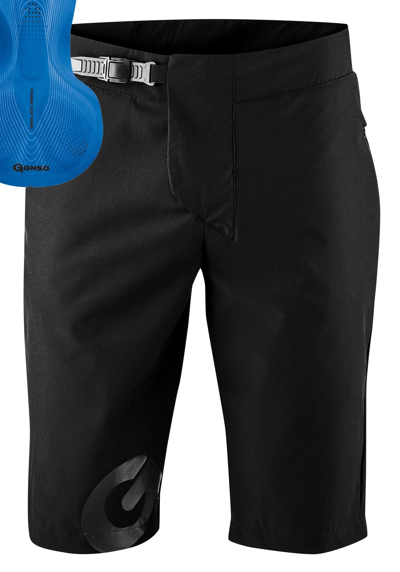 Cuissard de vélo Gonso Sitivo avec rembourrage de siège doux pour homme noir