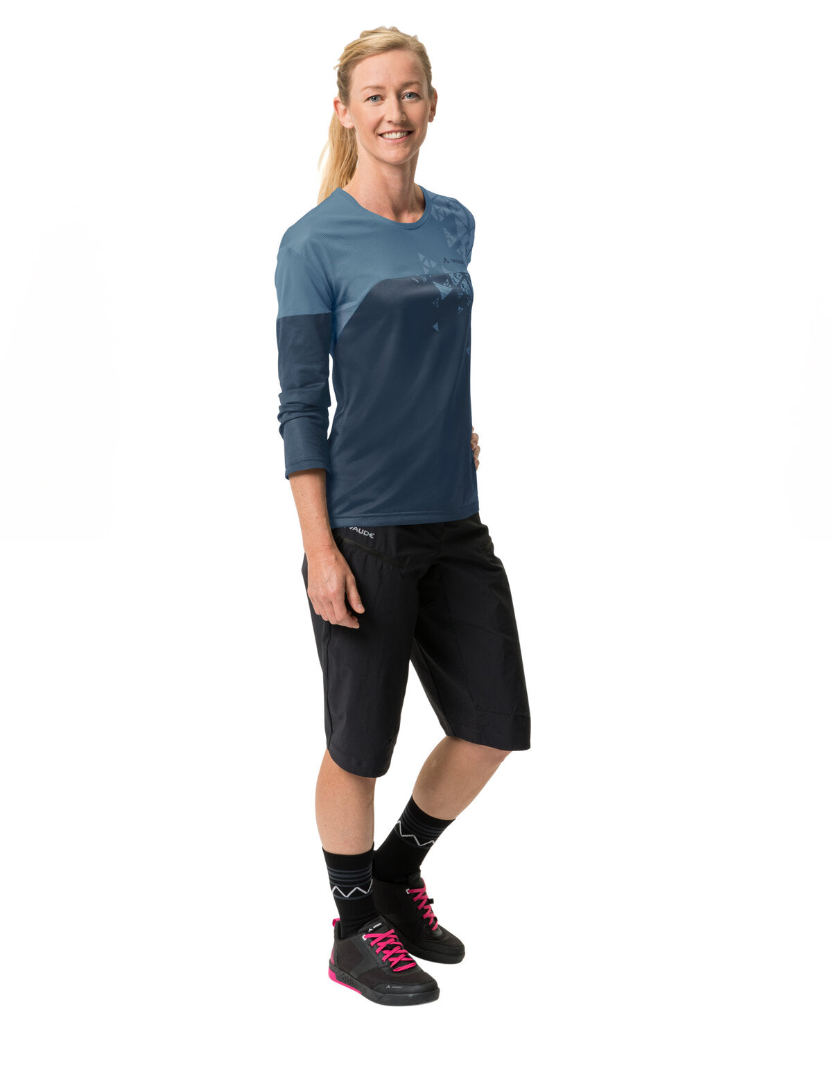 VAUDE Moab V T-shirt manches longues femme bleu