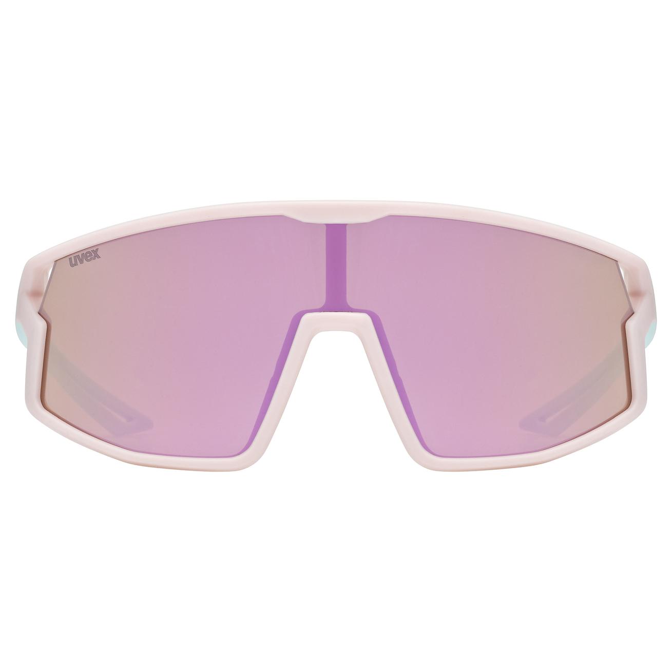 uvex Skyryse Jr. Lunettes de vélo Rose-Vert Mat / Miroir Rose