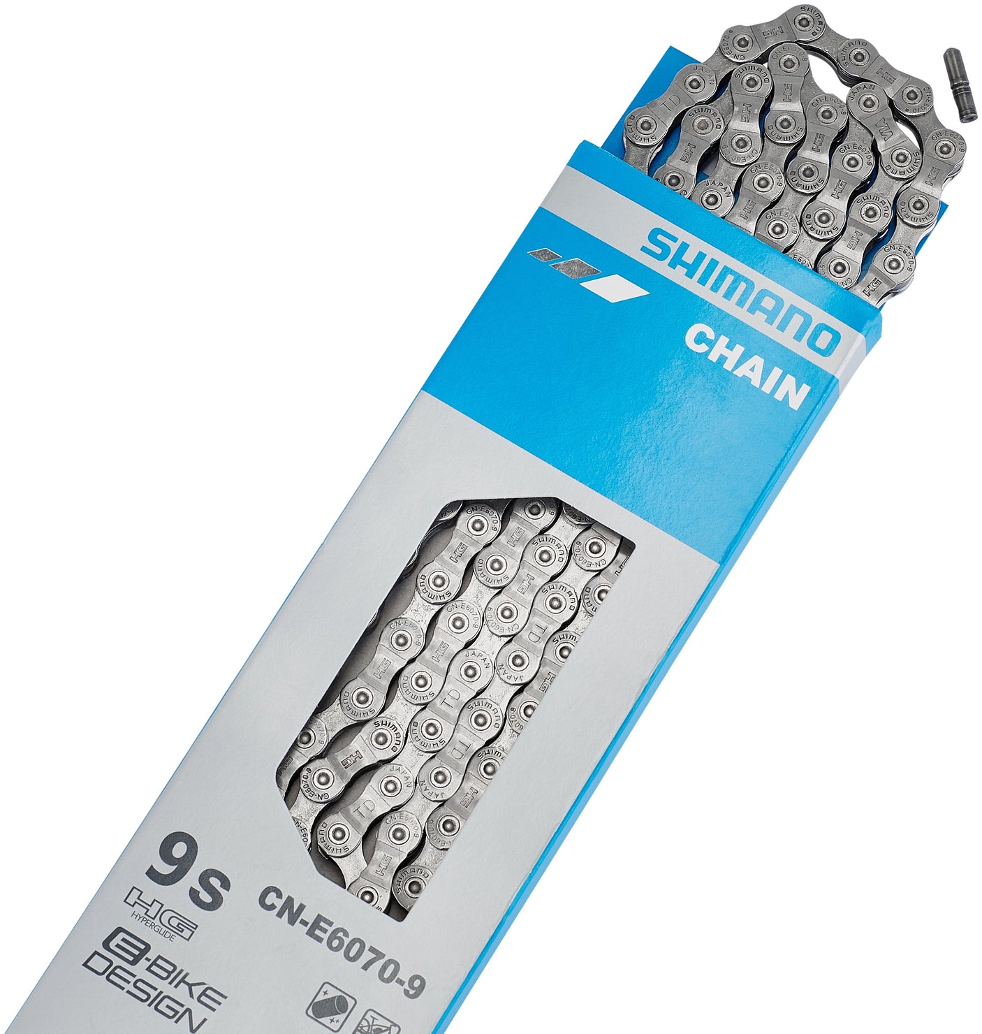 Shimano CN-E6070 chaîne E-Bike 9 vitesses argent