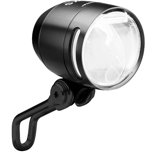 Busch + Müller Lumotec IQ-XS DC Éclairage avant noir/transparent