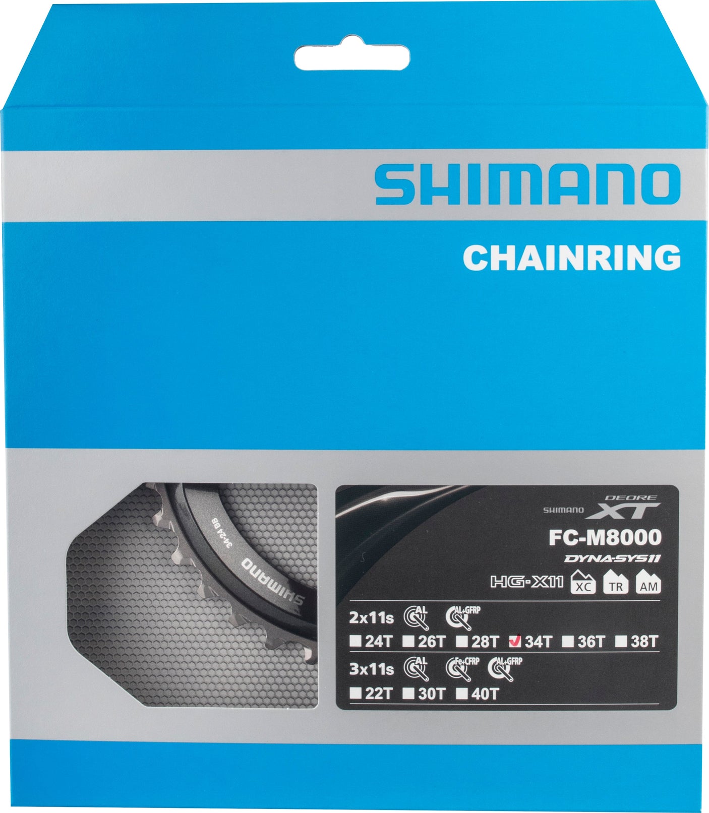 Shimano Deore XT FC-M8000 Plateau 2 vitesses