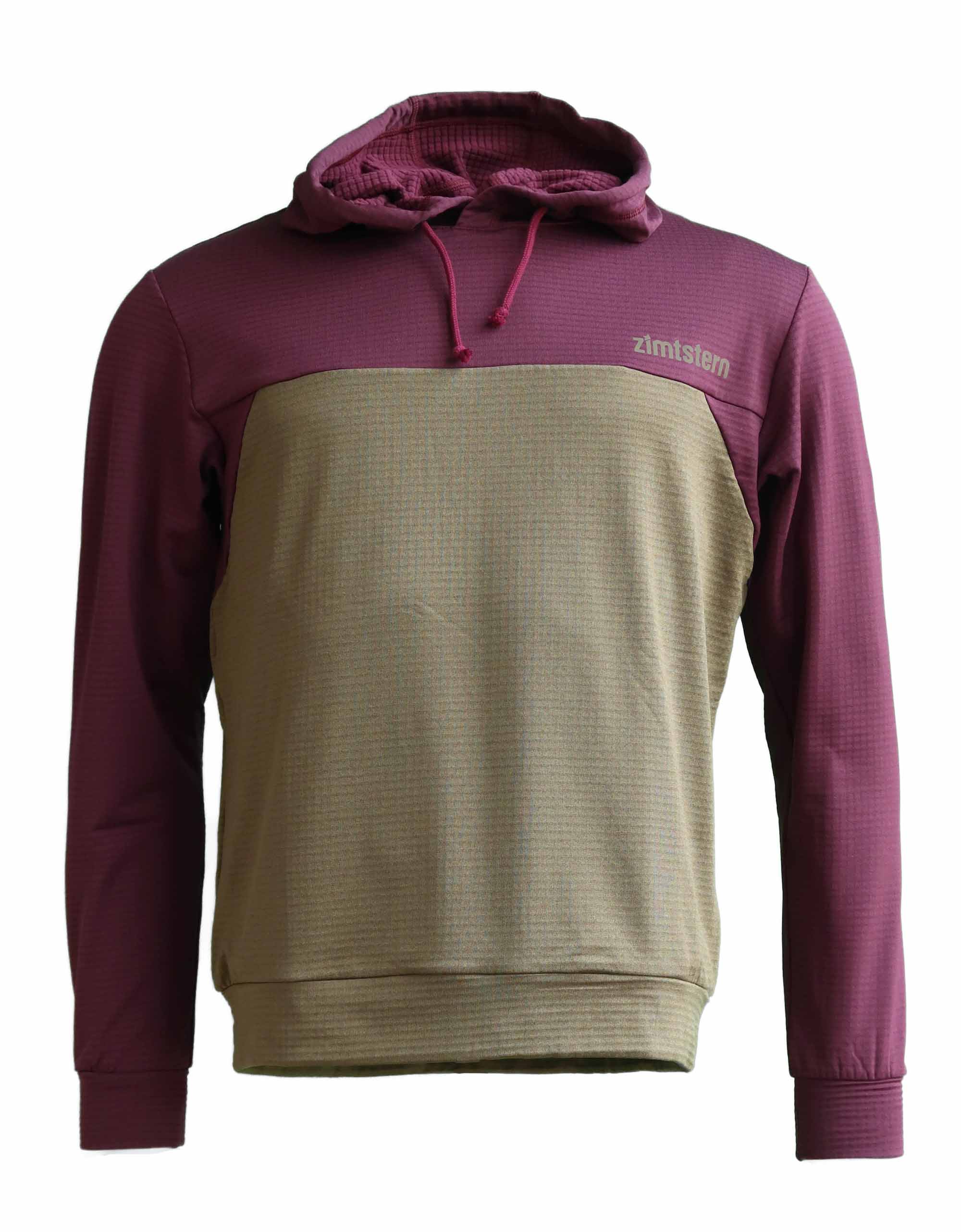 Zimtstern Tech Hoodz LS Homme Windsor Wine / Olive Militaire