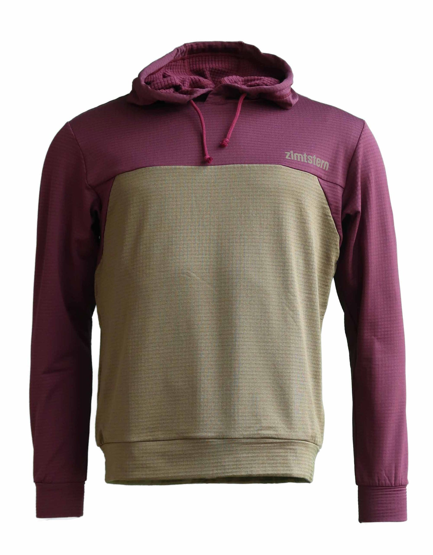 Zimtstern Tech Hoodz LS Homme Windsor Wine / Olive Militaire