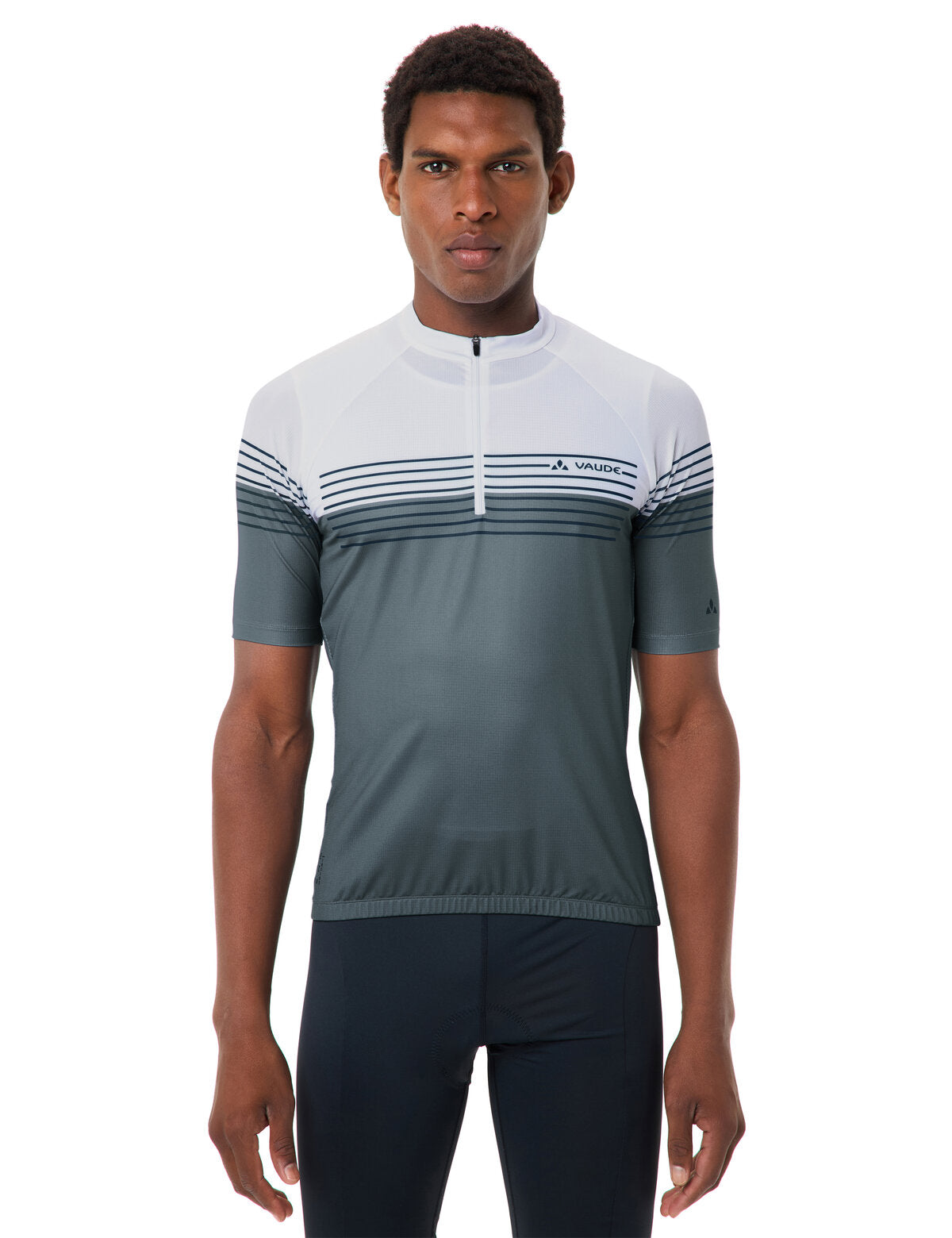VAUDE Homme Posta HZ Tricot II héron/blanc
