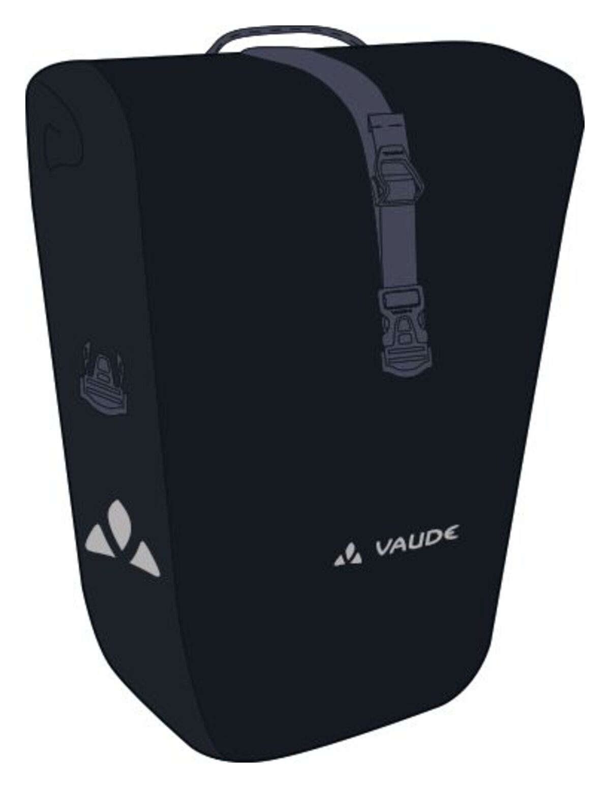 VAUDE Aqua Back Sacoche de porte-bagages simple noir