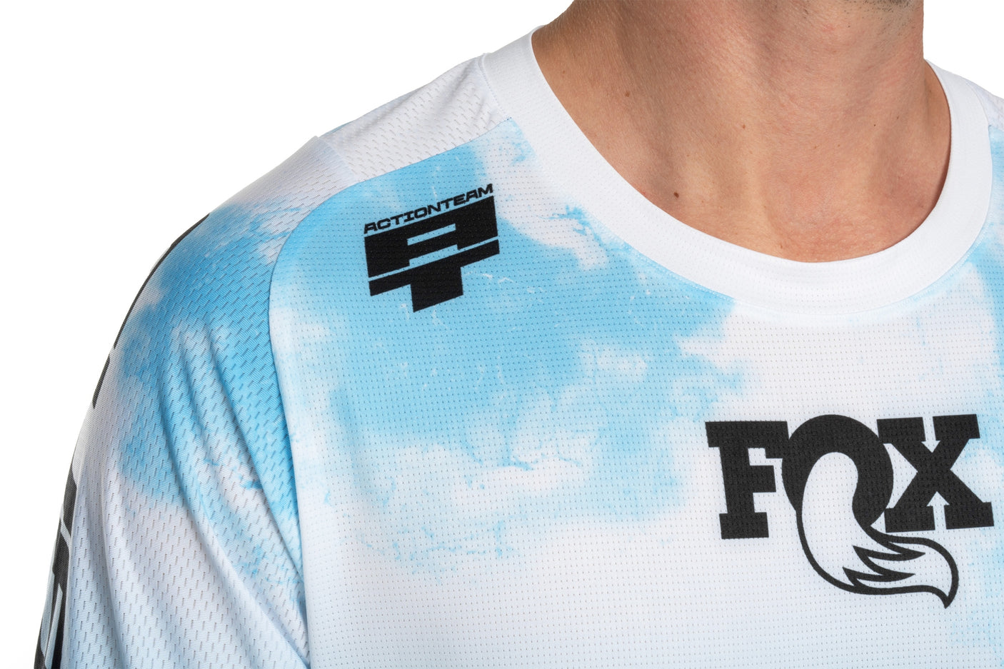 CUBE VTT Maillot X Actionteam manches courtes homme topas blue