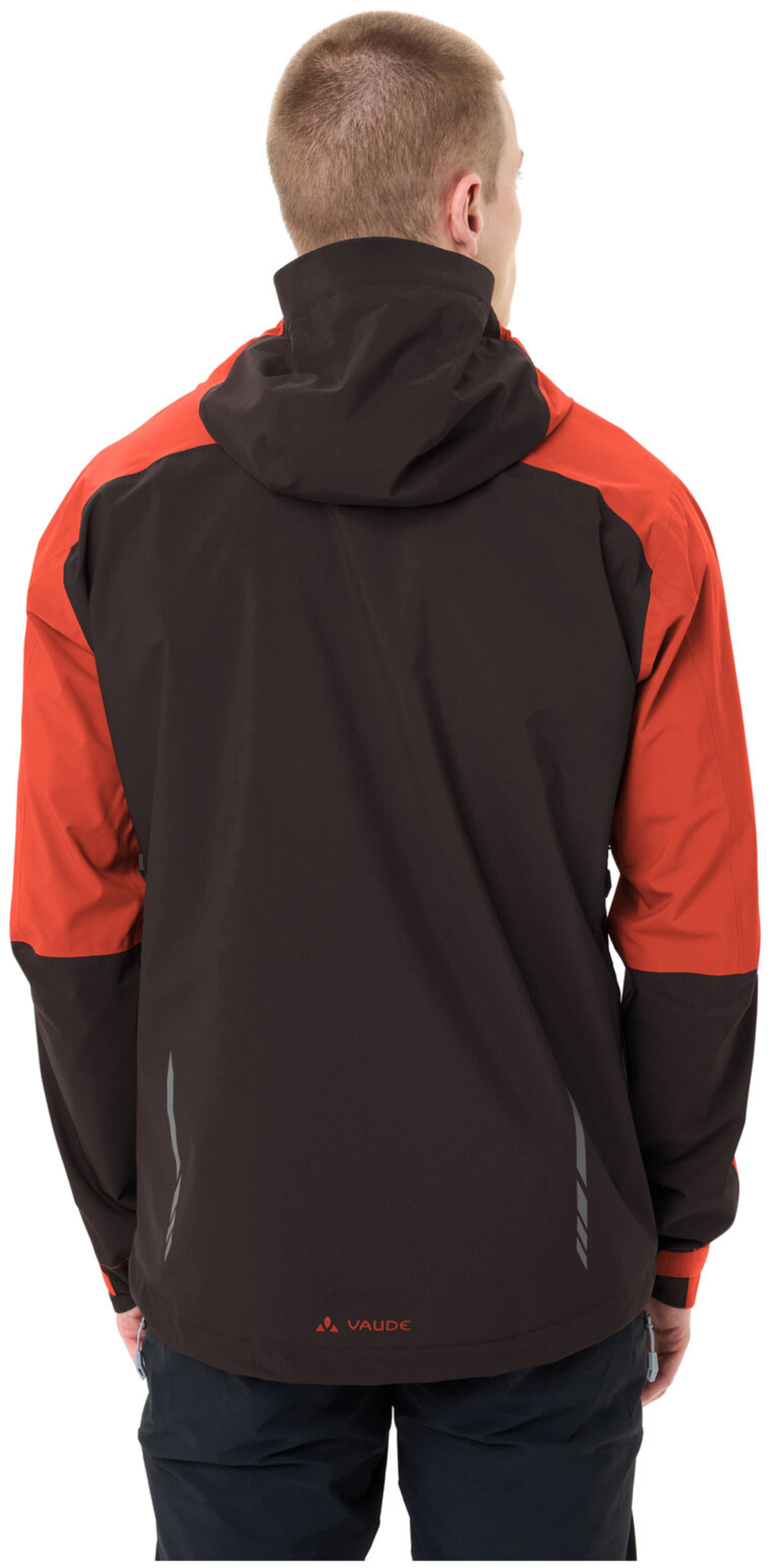 VAUDE Veste de pluie Moab pour homme rouge lumineux/noir