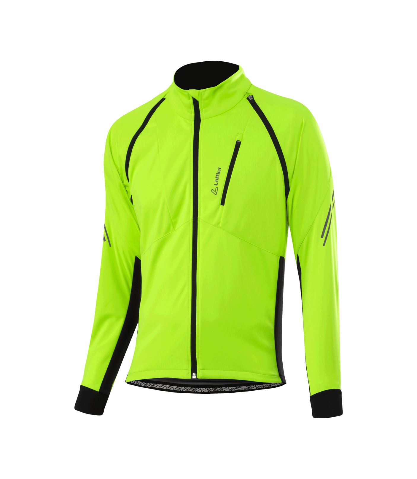 Löffler M Veste Zip-Off Vélo San Remo Ab Light Jaune Néon