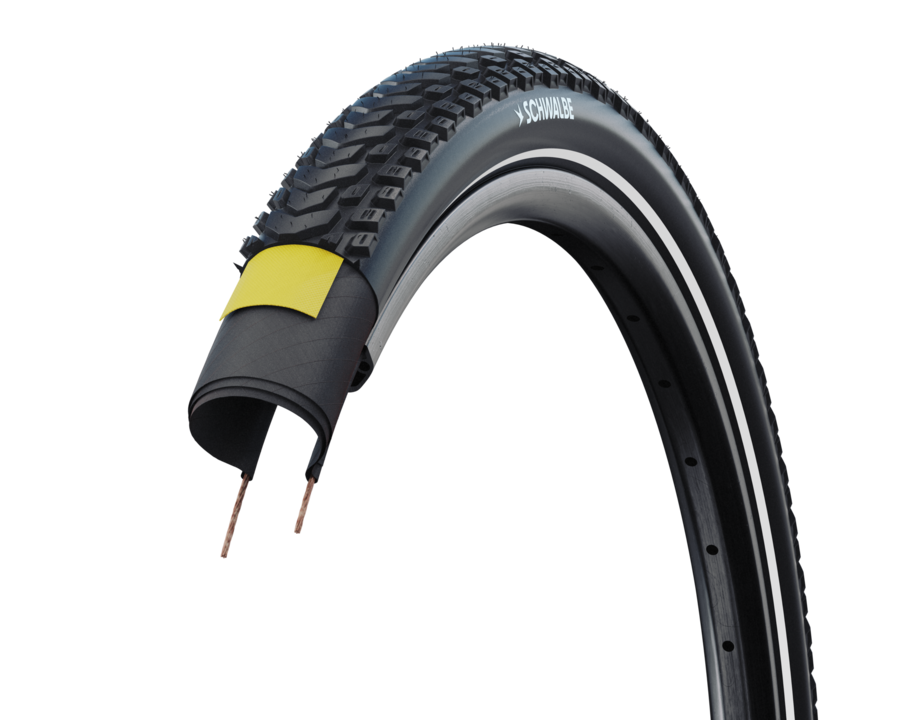 Schwalbe MARATHON MONDIAL PRO Evolution V-Guard ADDIX 27,5" noir-réfléchissant