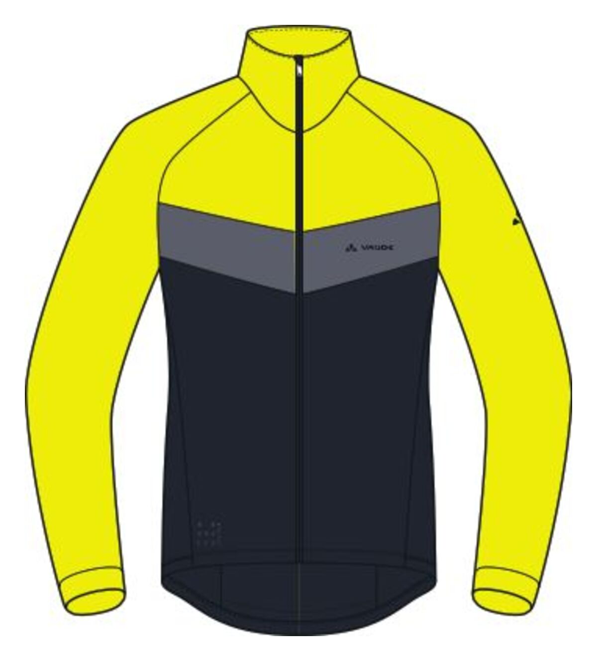 VAUDE Posta LS Tricot homme jaune néon