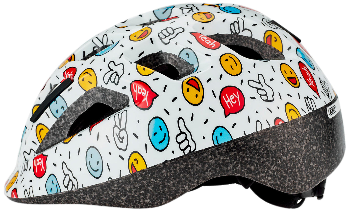 ABUS Smooty 2.0 Casque Enfants blanc smiley