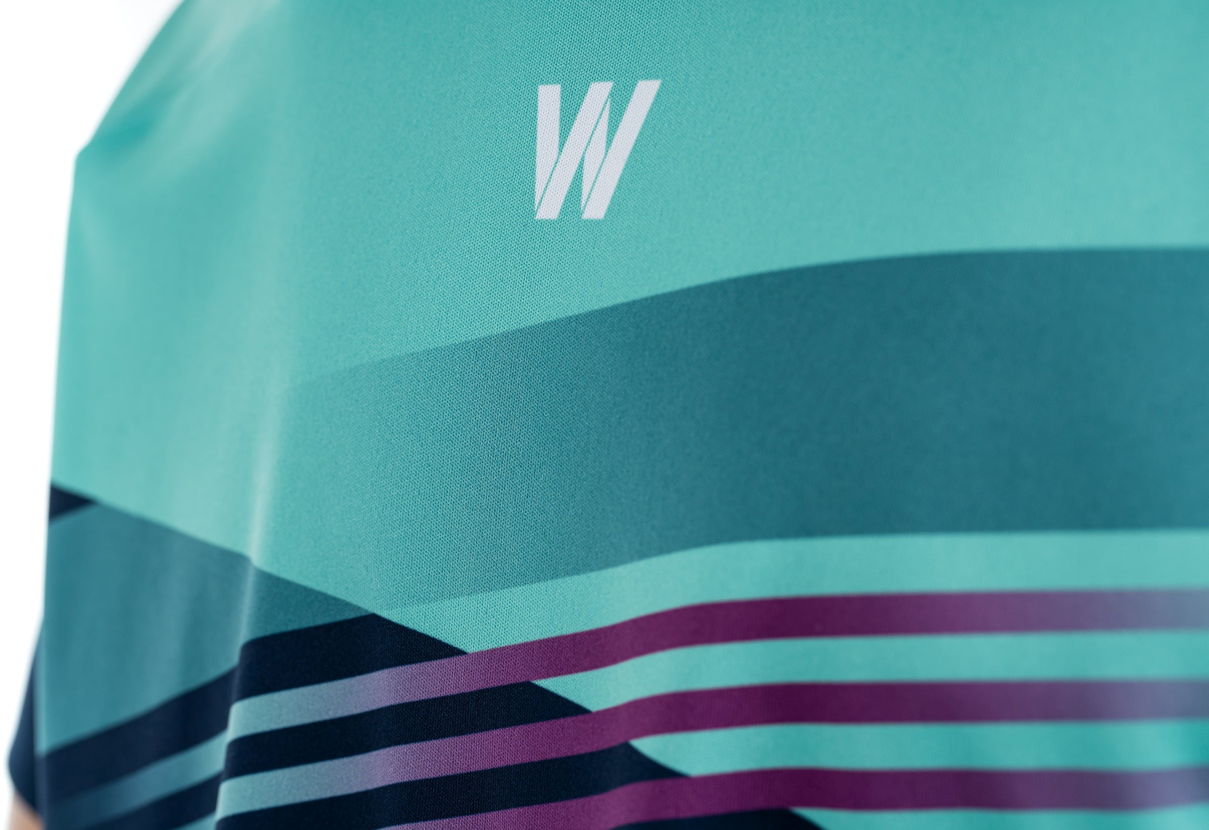 CUBE TEAMLINE WS Maillot col rond manches courtes blue´n´mint