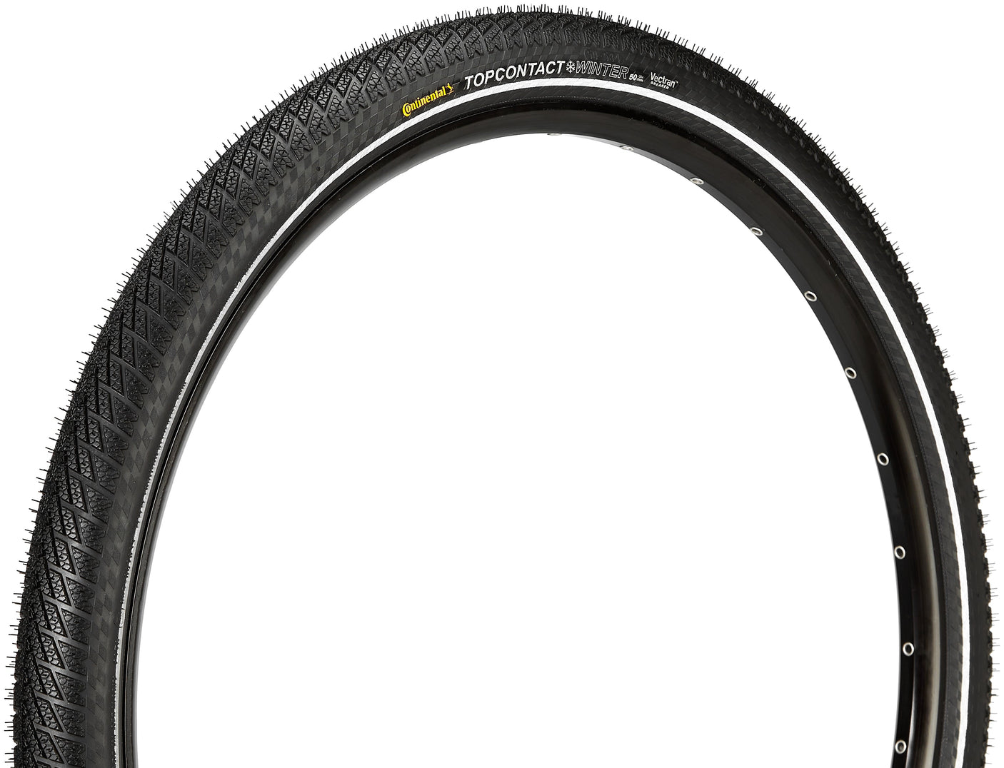 Continental Top Contact II Winter Premium pneu pliant 27.5x2.00" Vectran Breaker Réfléchissant