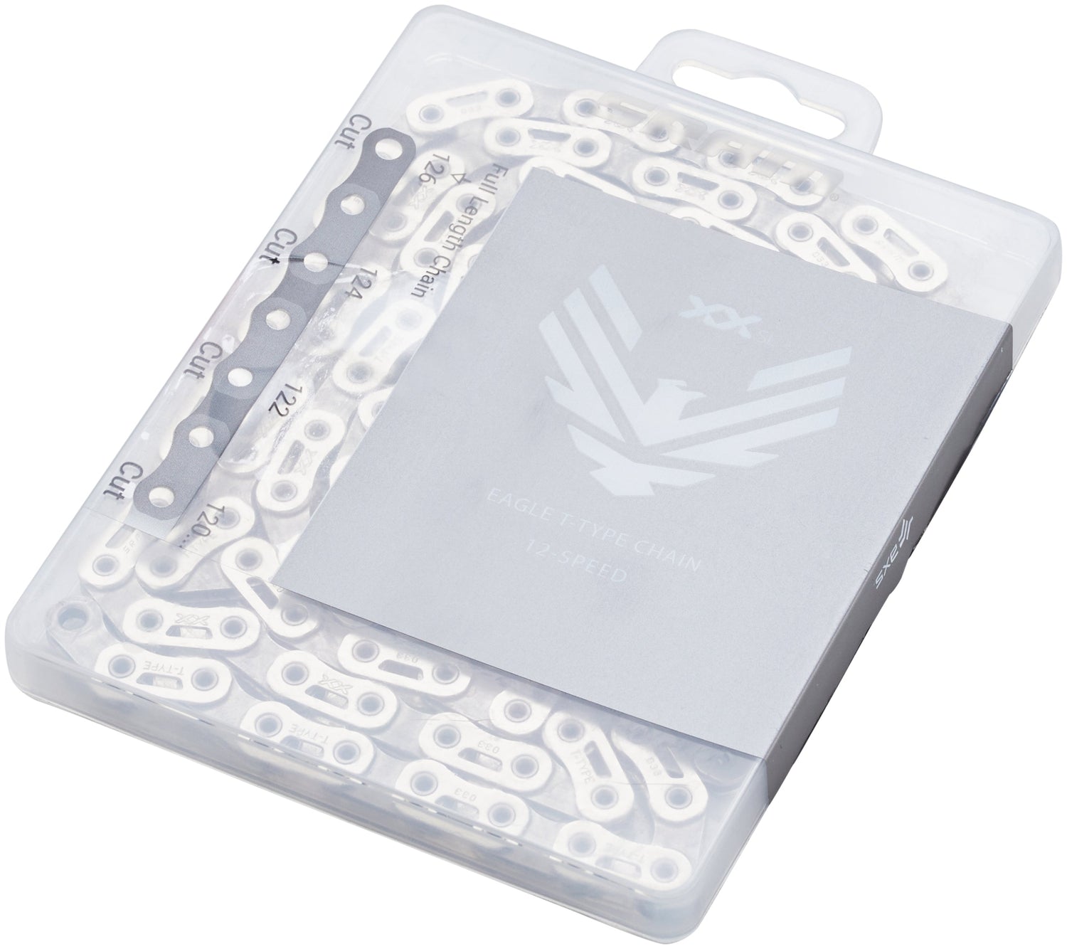 SRAM XX SL Eagle T-Type chaîne 12 vitesses 126 maillons incluant PowerLock argenté