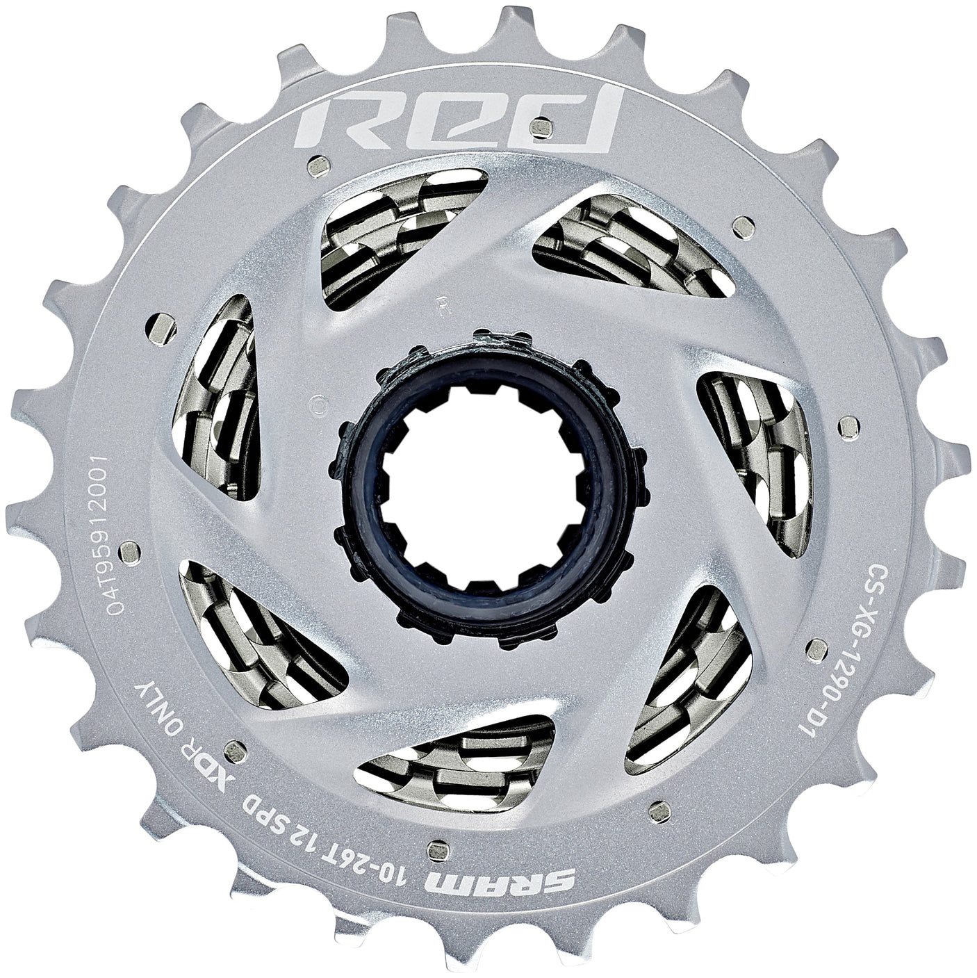SRAM RED XG-1290 Cassette 12 vitesses argent