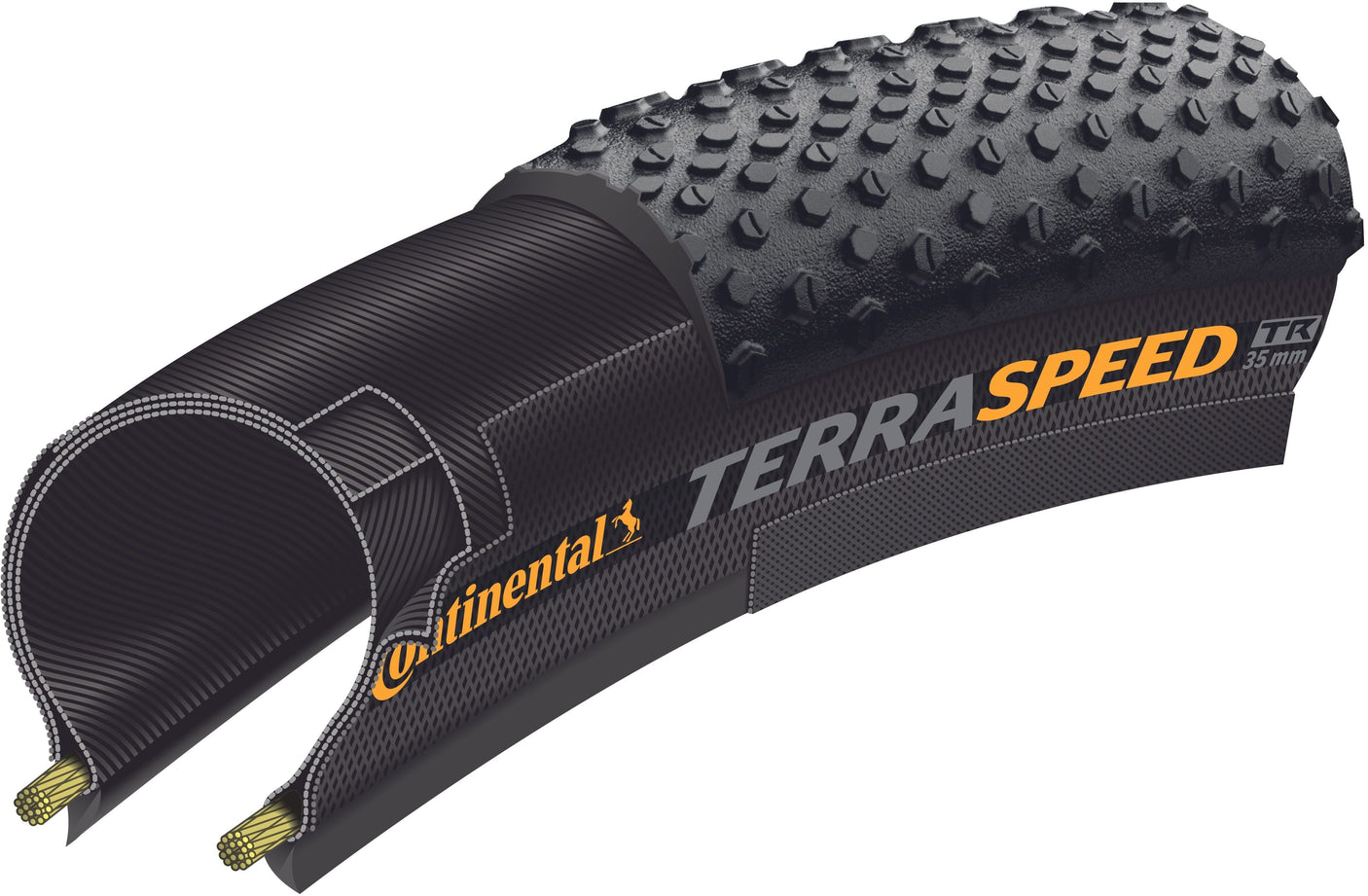 Continental Terra Speed ProTection pneu pliant TLR 28x1.35" noir/beige