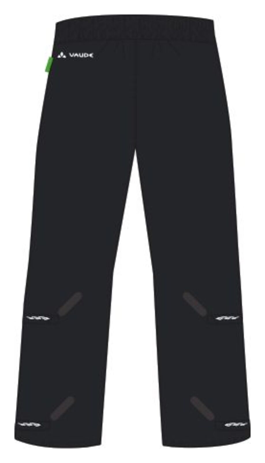 VAUDE Fluid II Pantalon zippé intégral Homme noir
